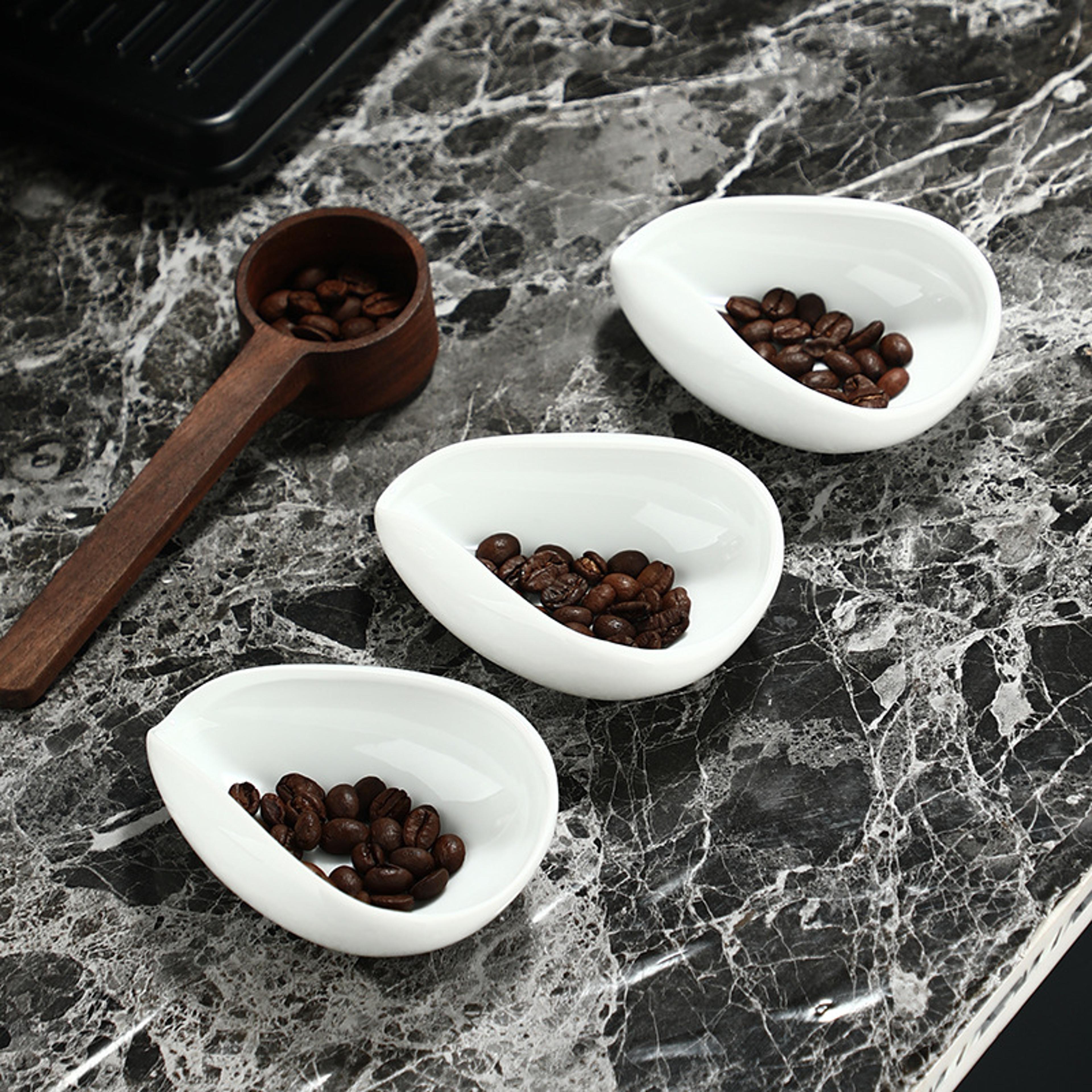 Ceramic Coffee Dosing Cup  Espresso Bean Scoop Tray Precision Measure Cup 6