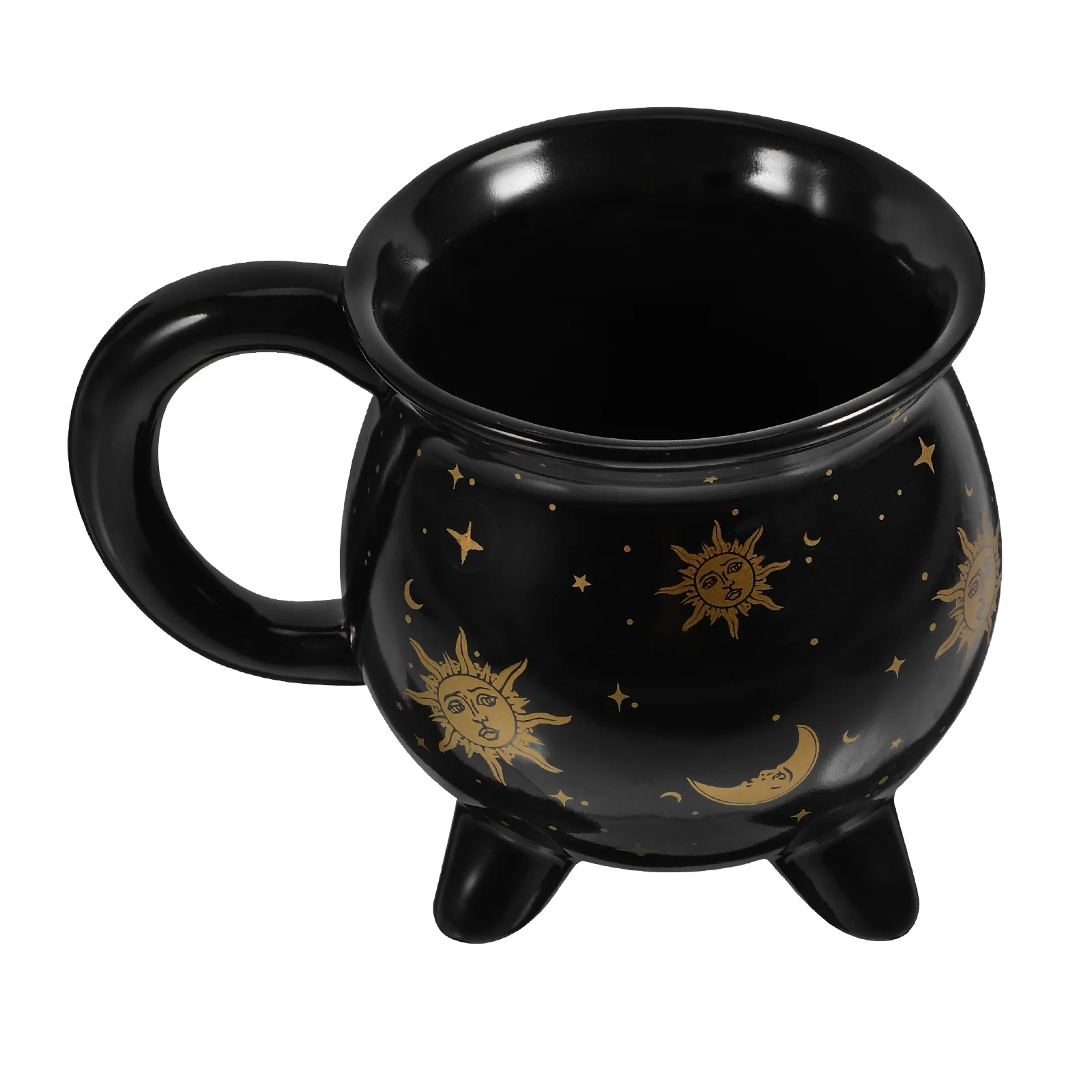 Cauldron Coffee Mug Black Ceramic Witch Mug For Magical Sips  Stylish Everyday Use 4