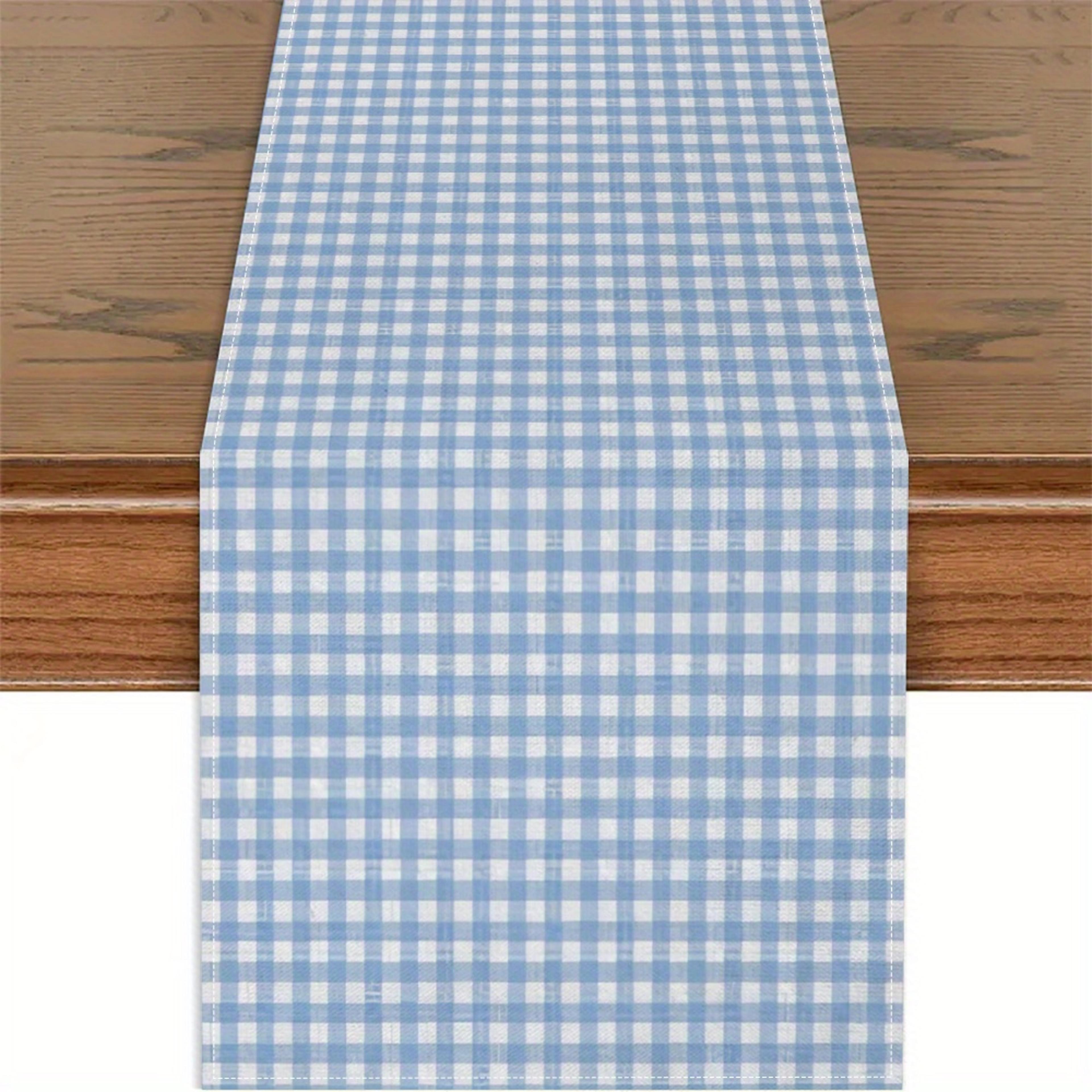 Durable Checkered Table Runner For Kitchen  Dining Decor 5