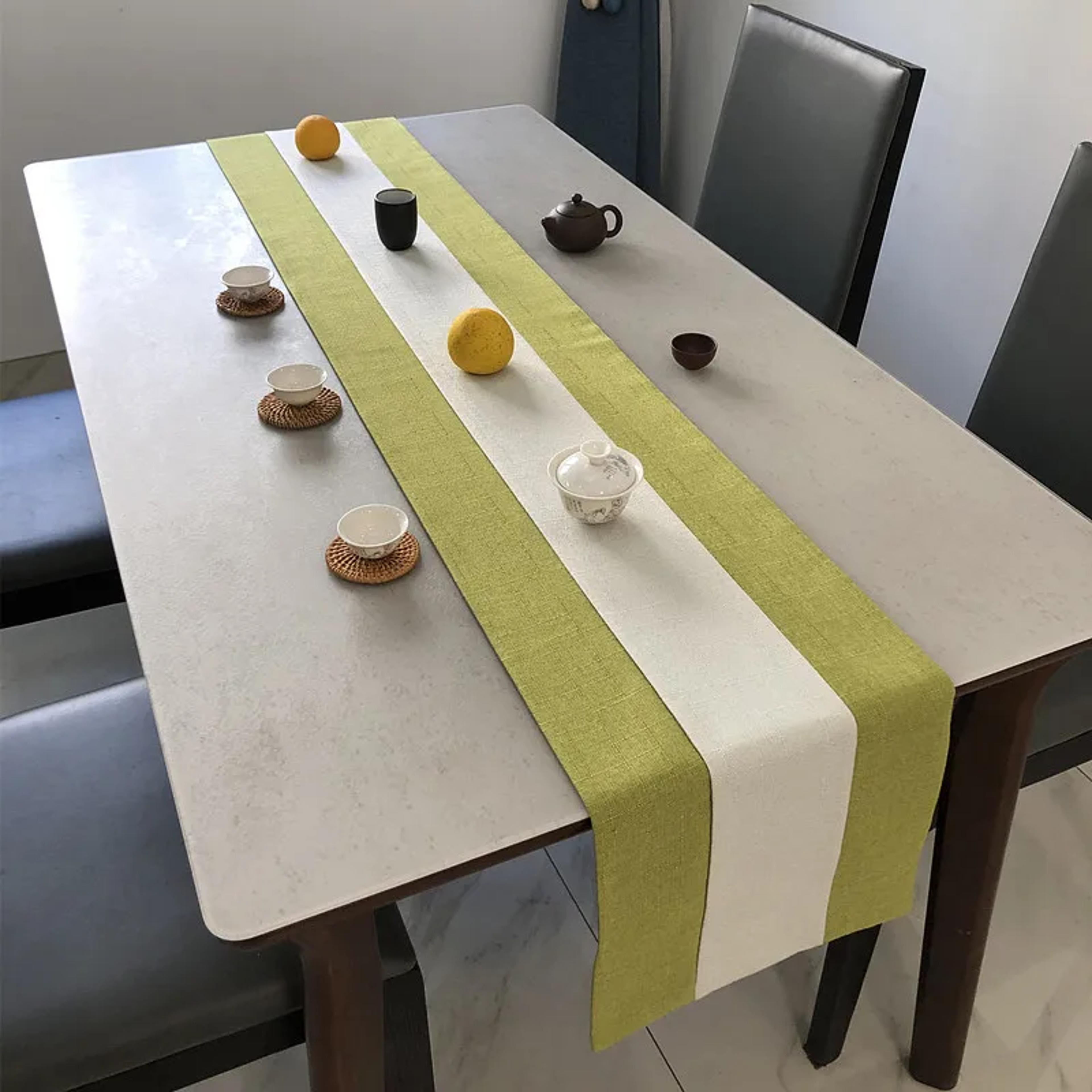Elegant Chinese Style Linen Table Runner For Dining  Tea Decor 6