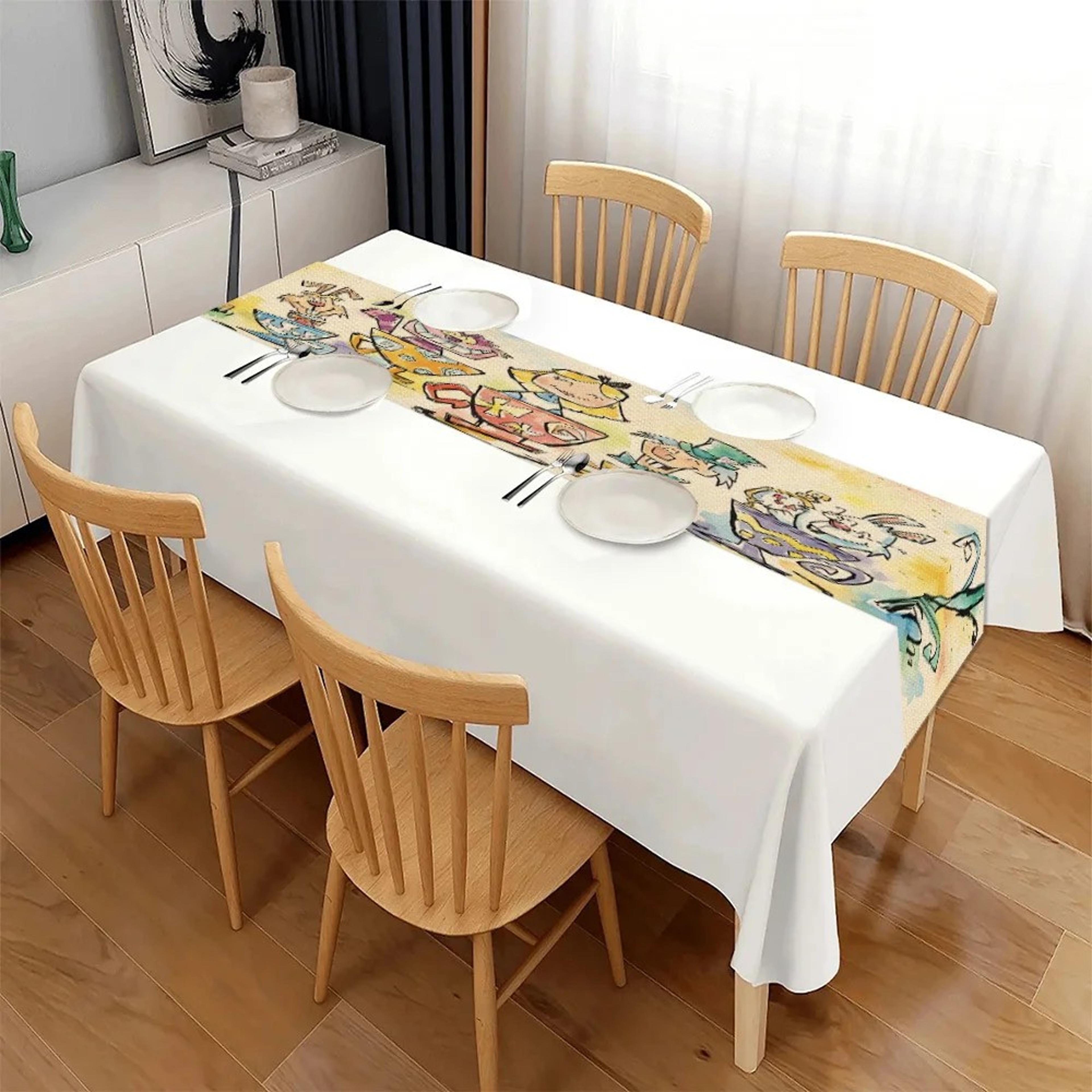 Whimsical Wonderland Table Runner For Kids Birthday  Party Decor 2