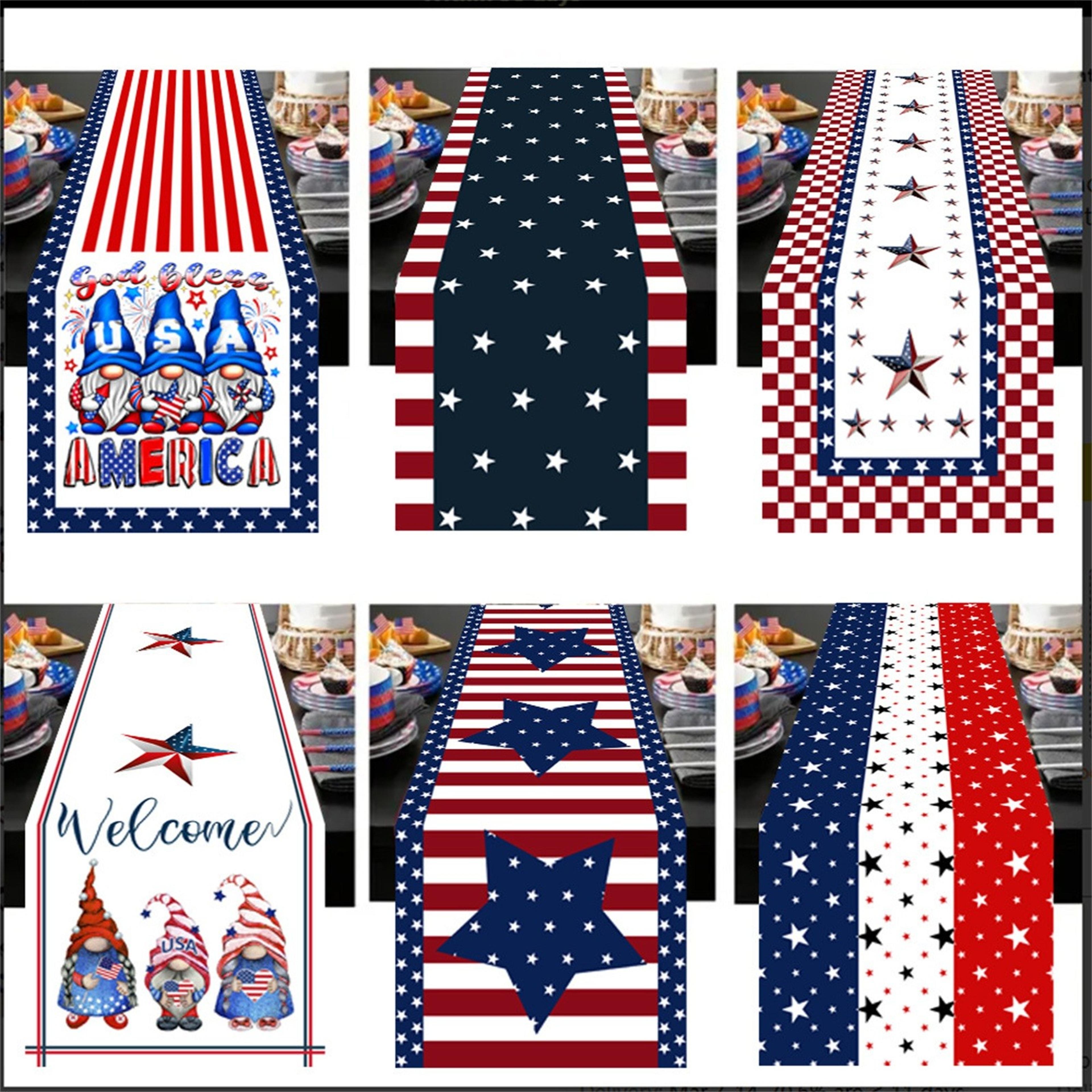 Table Runner Festive Independence Day Table Decor For Dinner Party 1