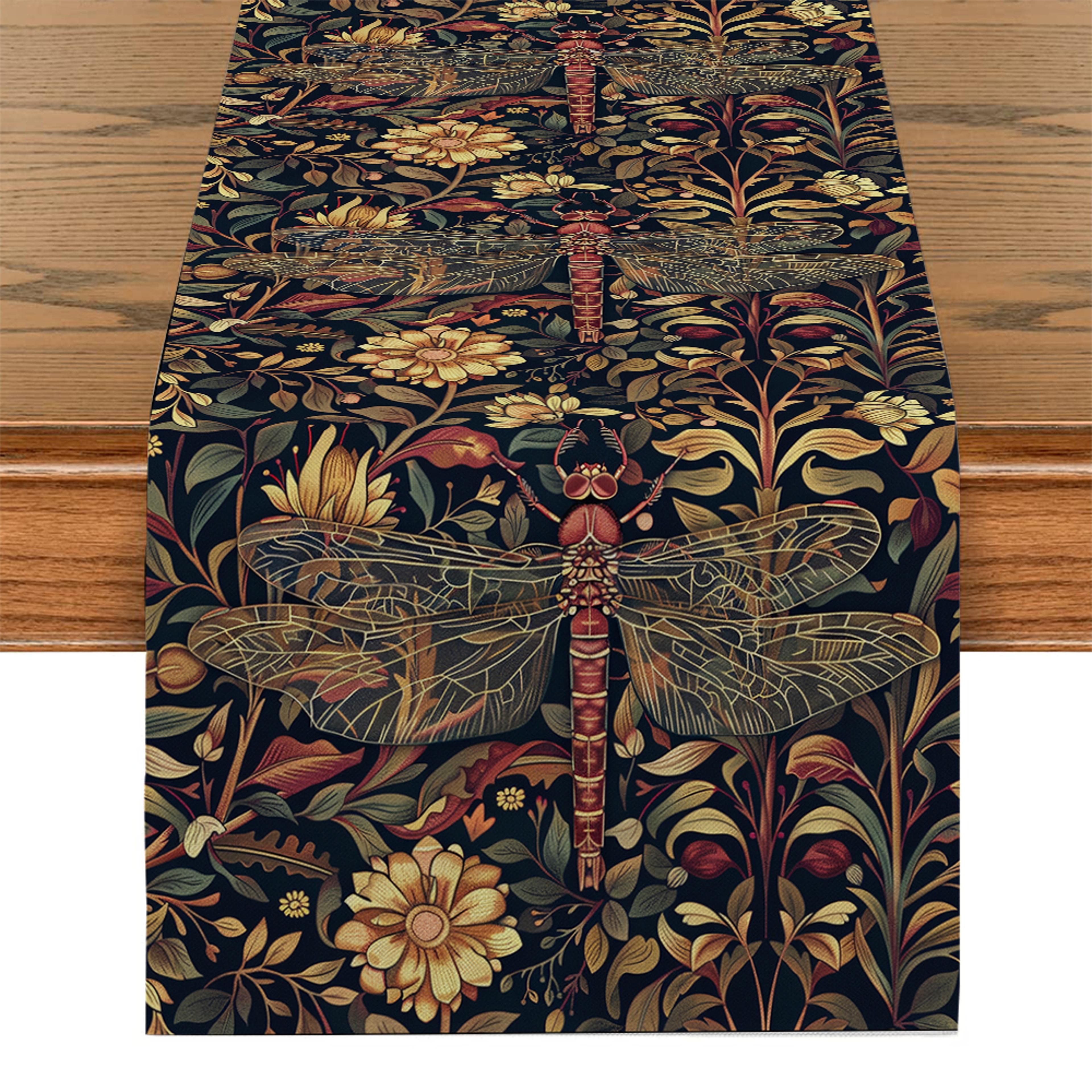 William Morris Table Runner Sunflower Vintage Floral Dining Table Decor 2