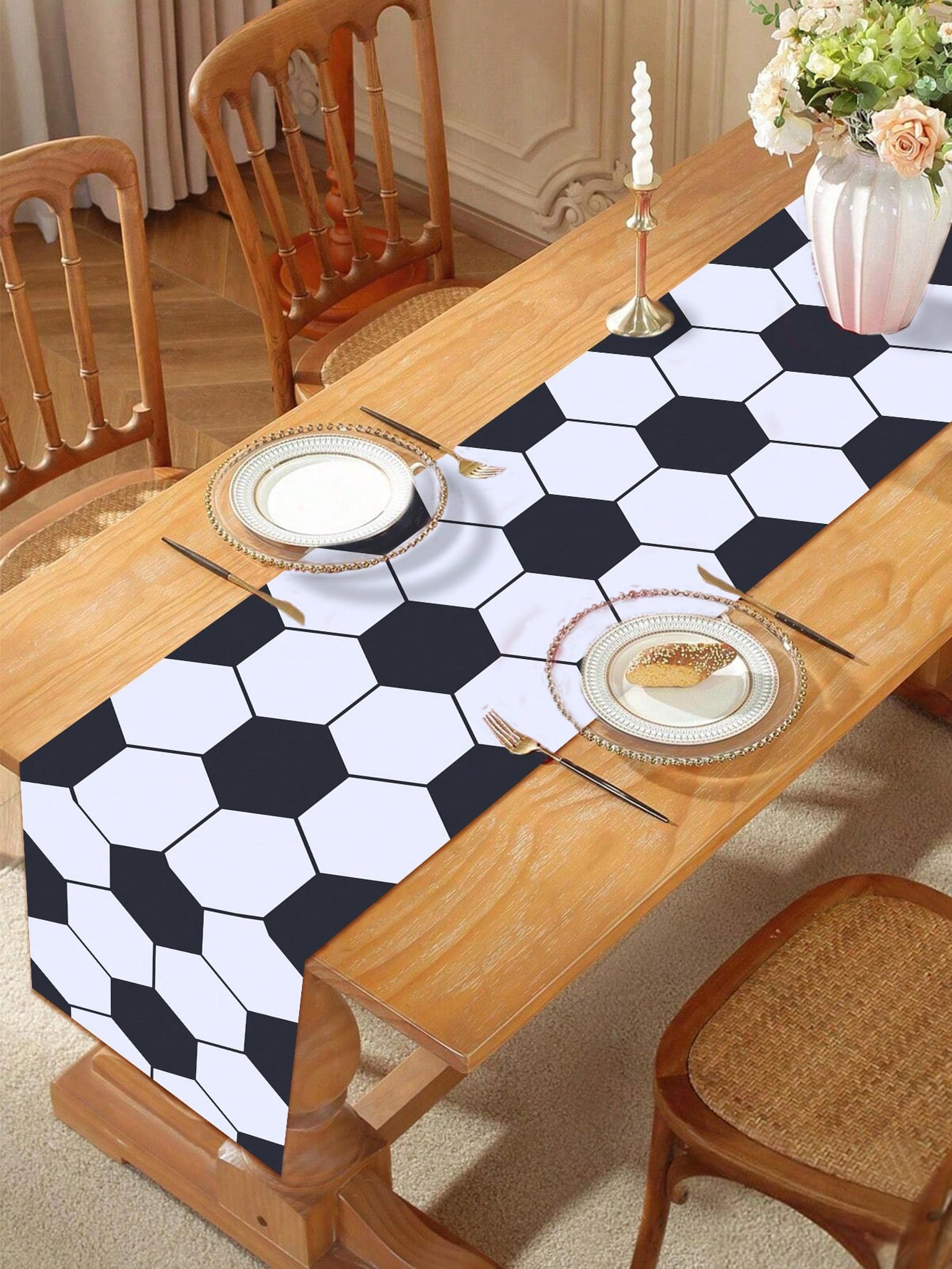 Soccer Field Linen Soccer Table Runner For Game Day Decor 2