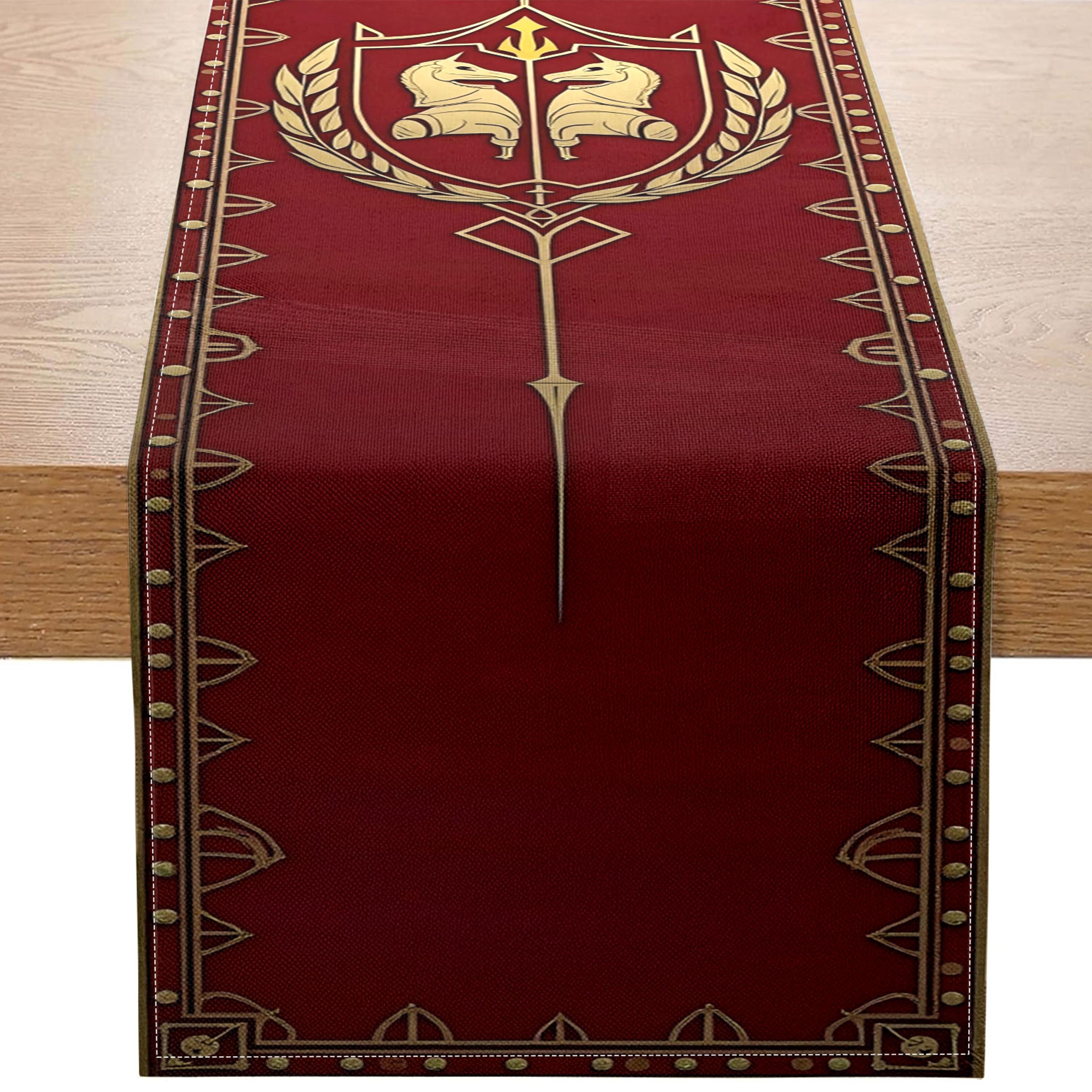 vintage heraldic banner table flag medieval flag decor for european knight theme events