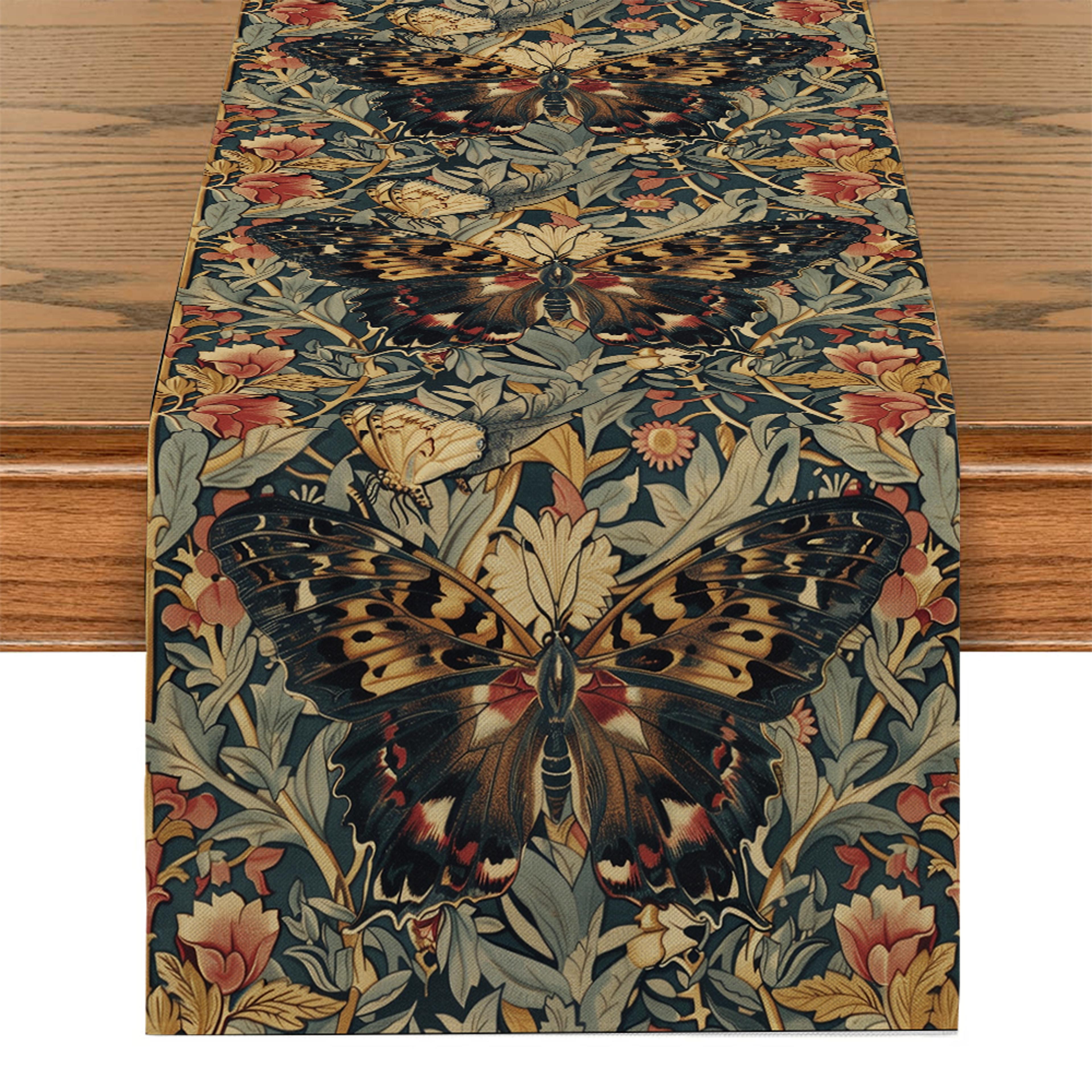 William Morris Floral Table Runner For Dining Room And Kitchen Decor 4