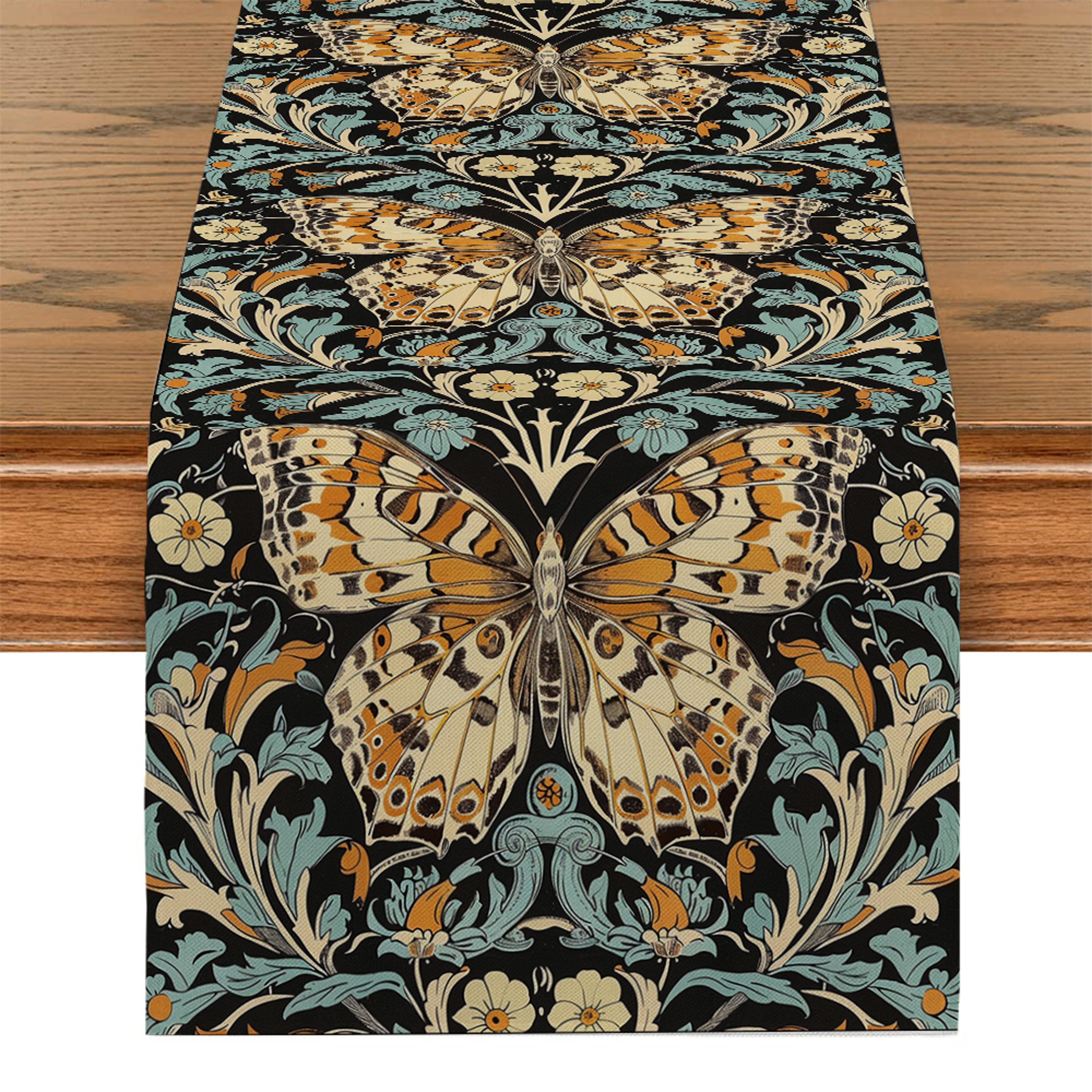 William Morris Floral Table Runner For Dining Room And Kitchen Decor 7