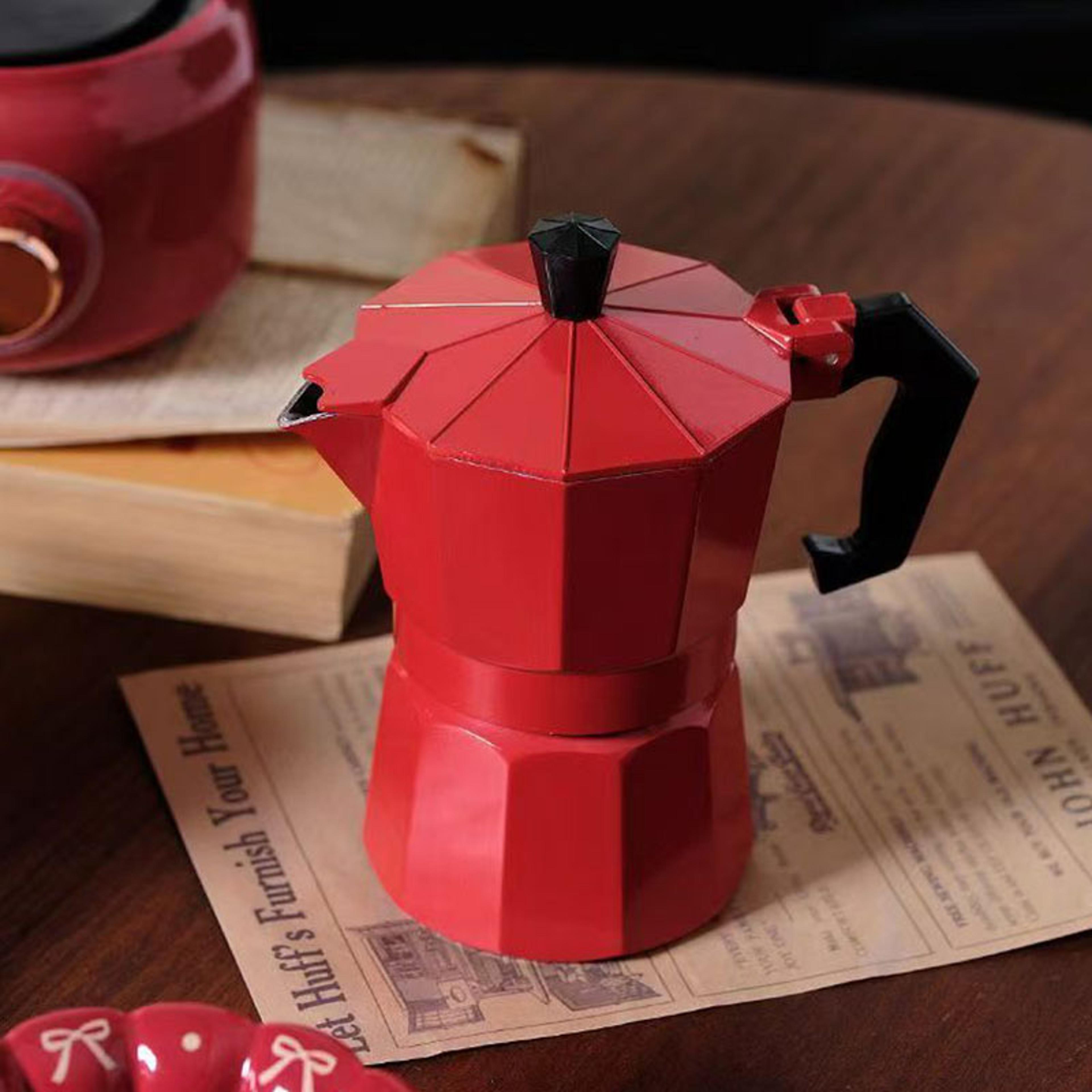 classic aluminum moka pot stovetop espresso maker for rich italian style coffee