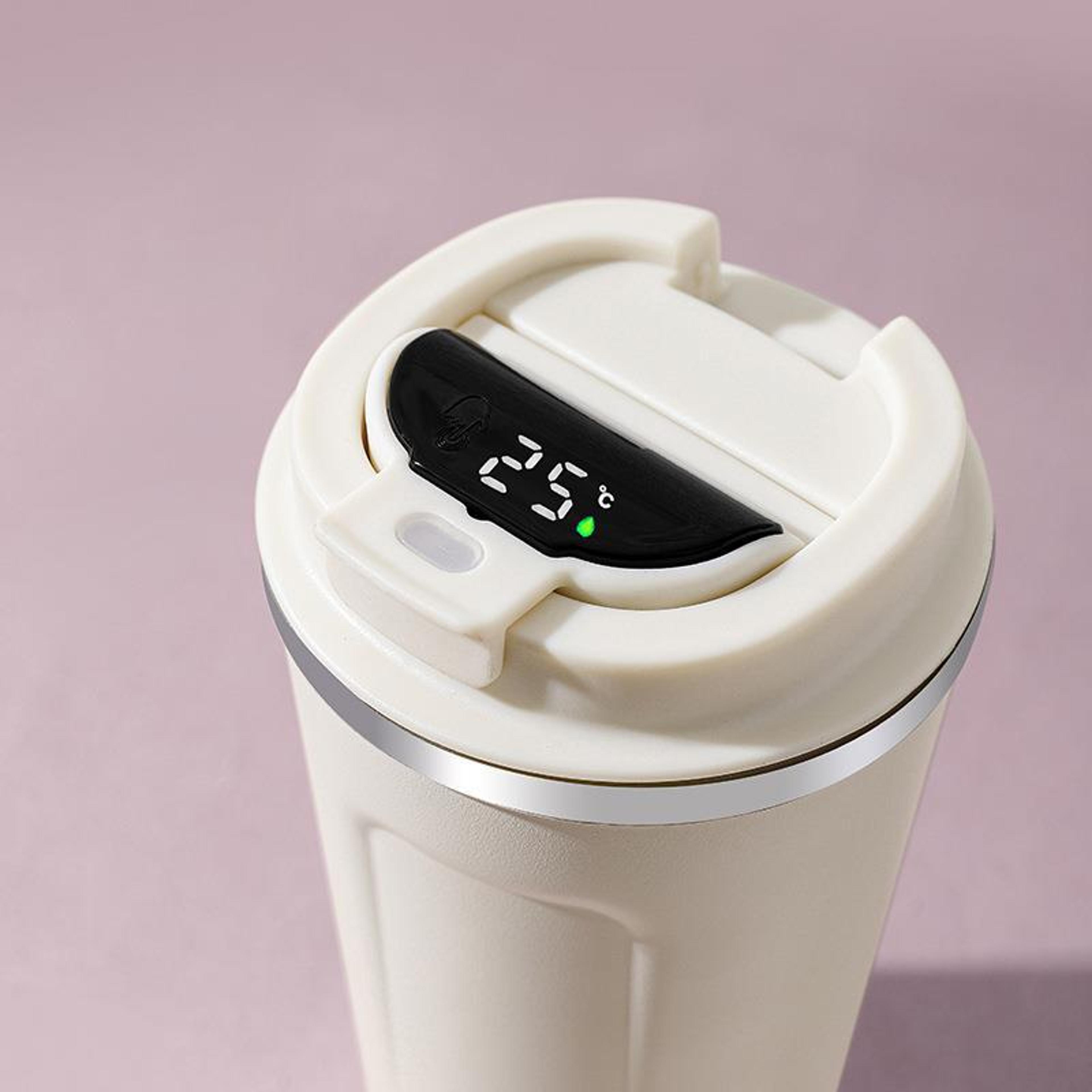 Smart TempGuard Portable Stainless Steel Travel Mug With Intelligent LED Temperature Display 2