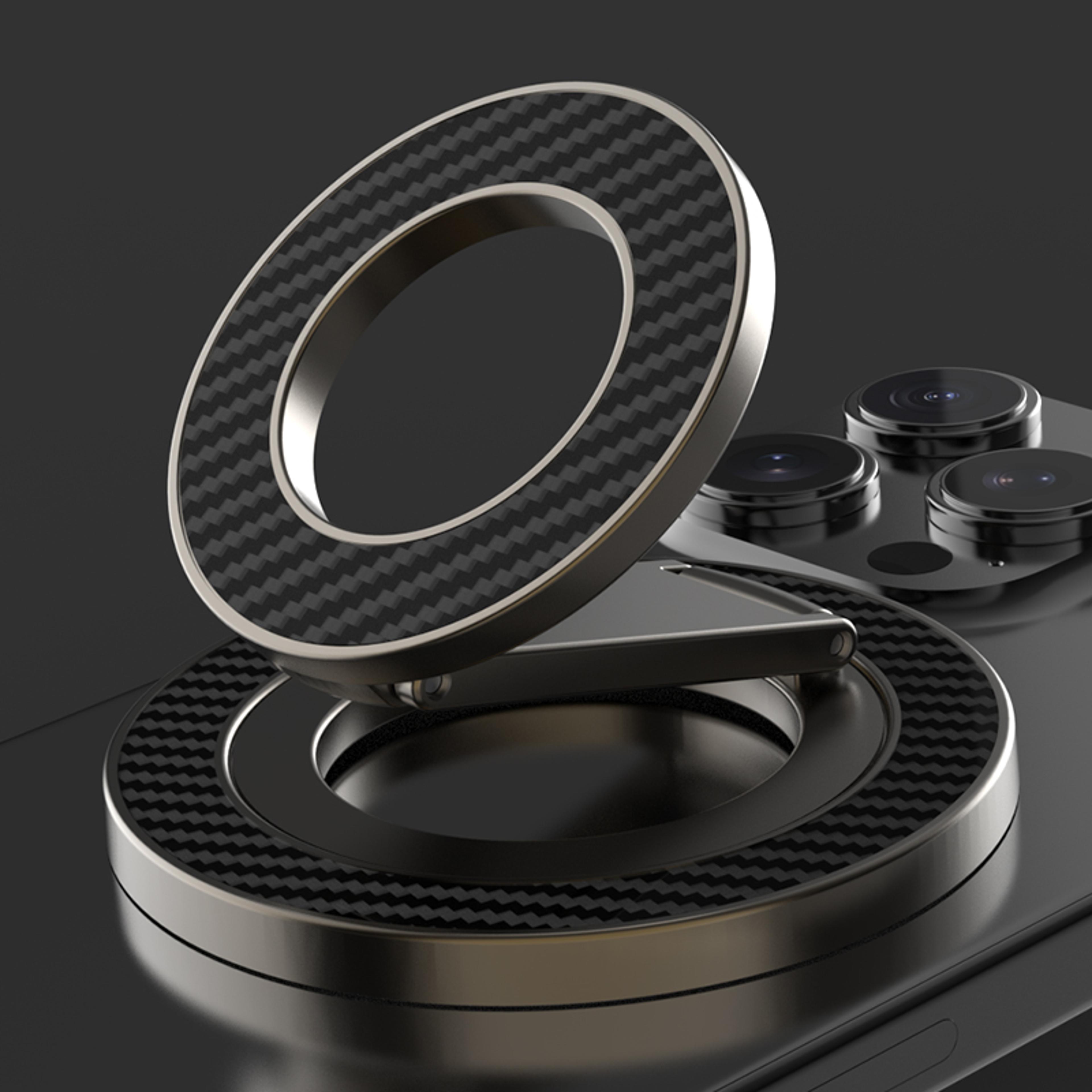 premium carbon fiber magsafe phone ring holder & magnetic phone grip stand