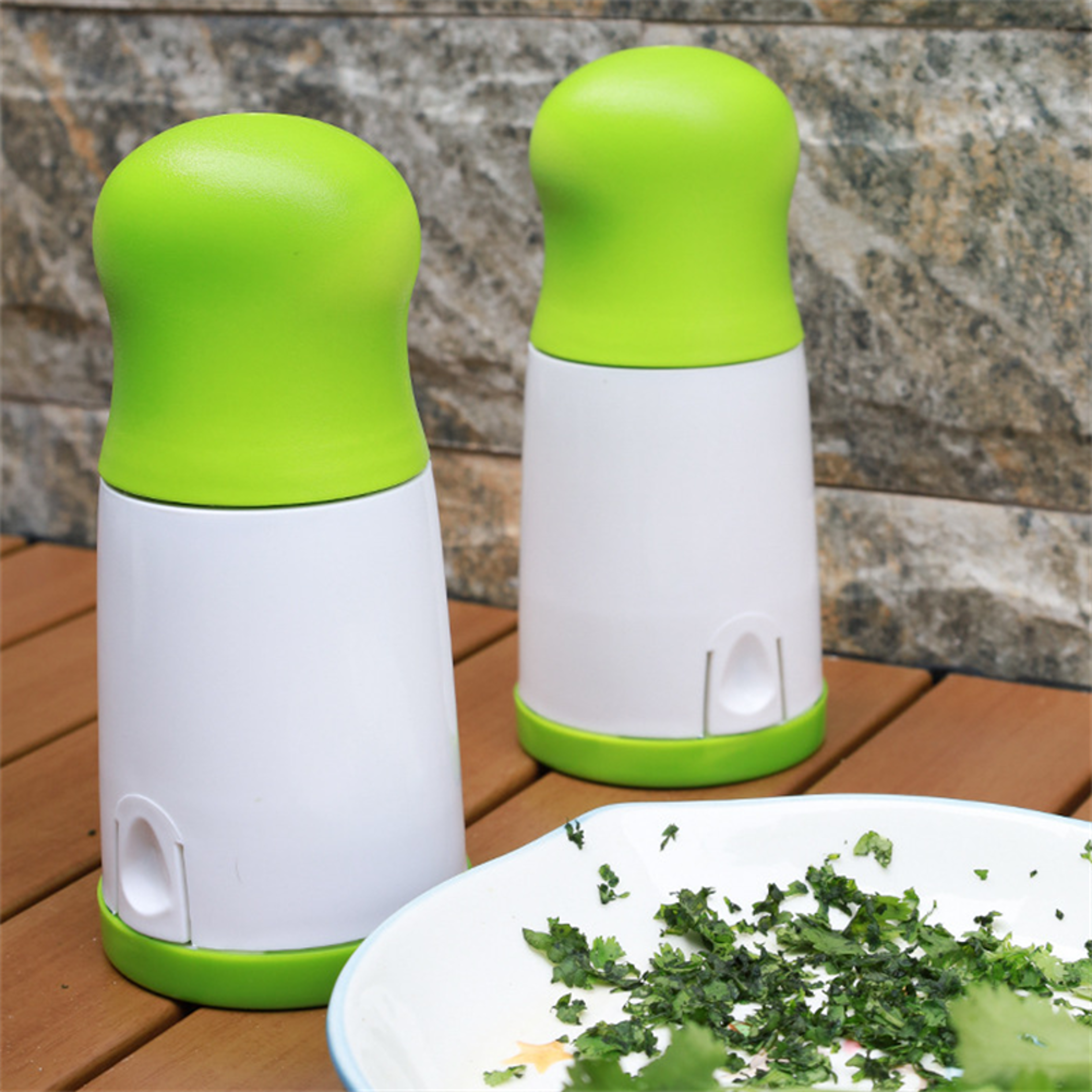 Manual Herb Grinder  Herb Mincer Heavy Duty Kitchen Herb Cutter For Parsley Cilantro Chili  Vegetab 3