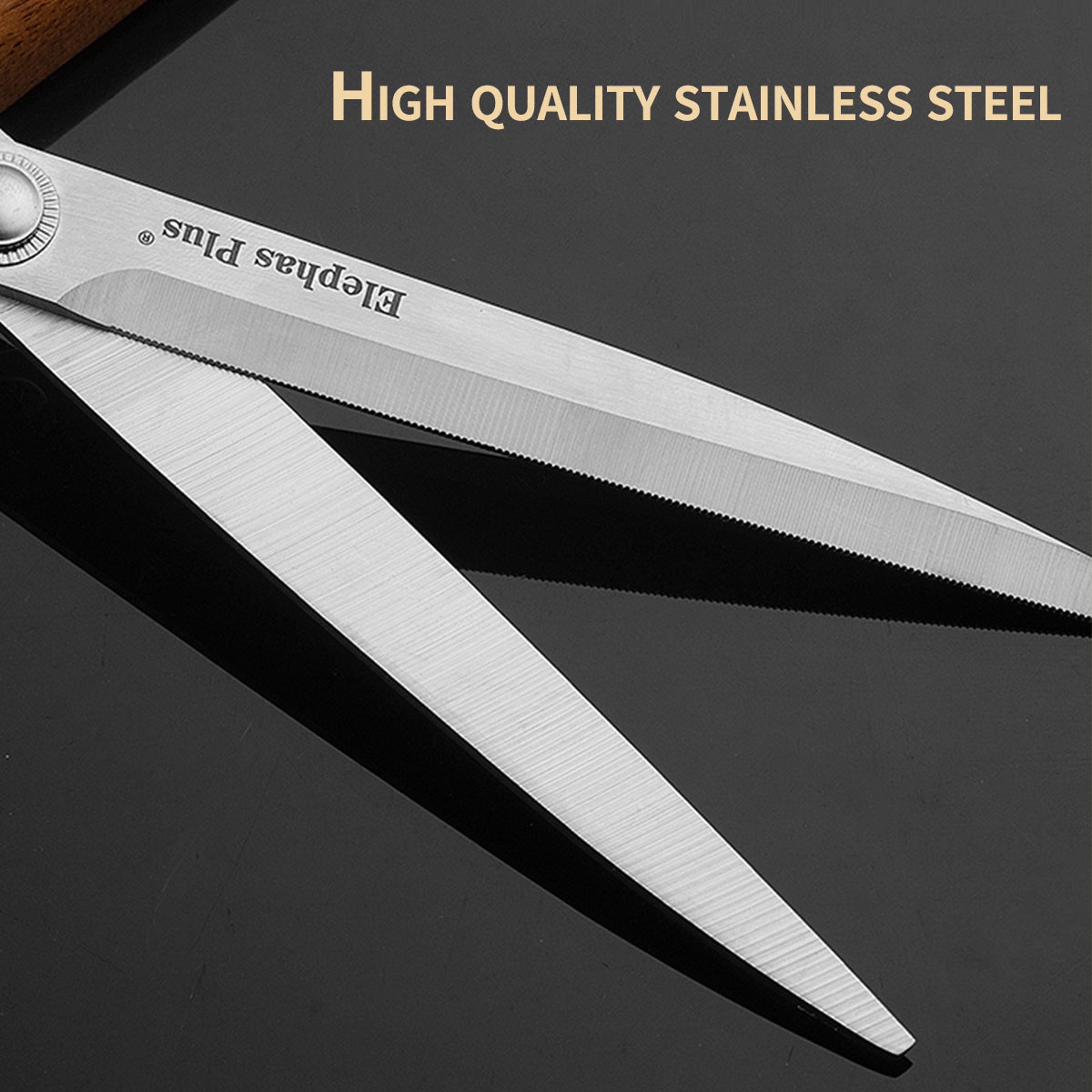 BBQ Precision Kitchen Shears Heavy Duty BBQ Scissors  Stainless Steel Meat Cutter For Steak Chicken 3