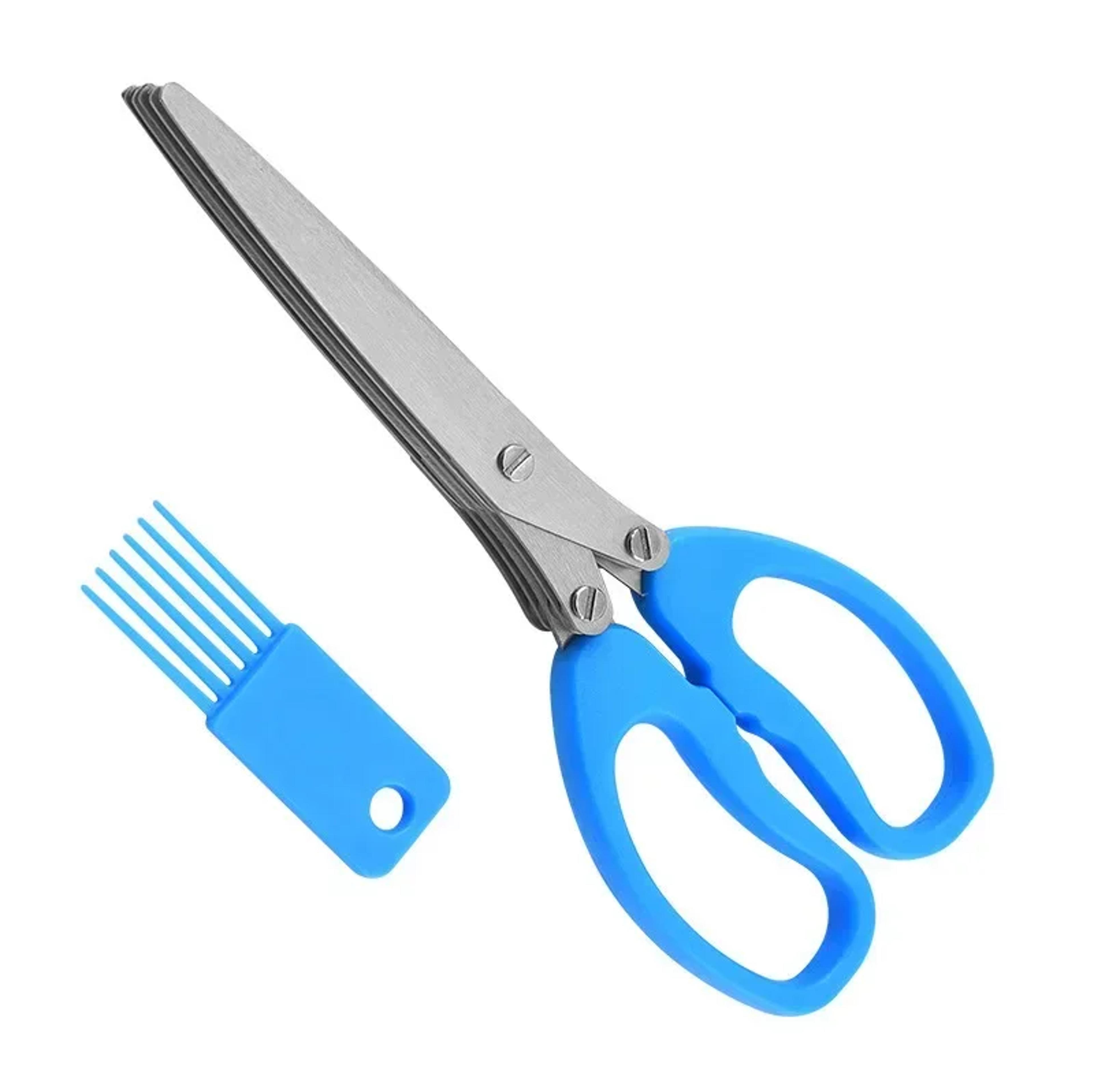 Herb Scissors Multi Function Scallion Cutter  Multi Blade Kitchen Scissors Time Saving Culinary Too 5