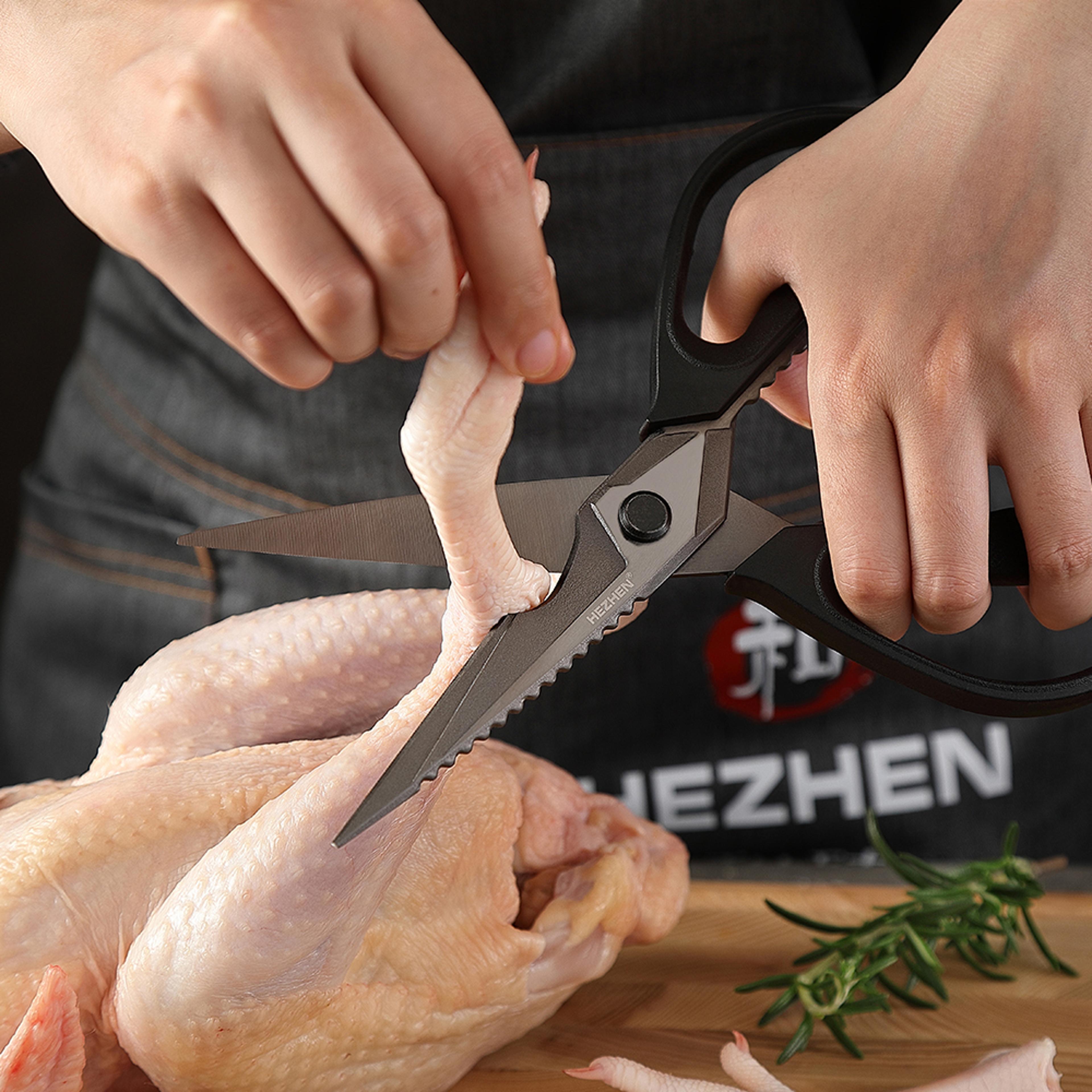 Premium Titanium Plated Kitchen Scissors Multifunctional Kitchen Shears  Poultry Shears Tool 1