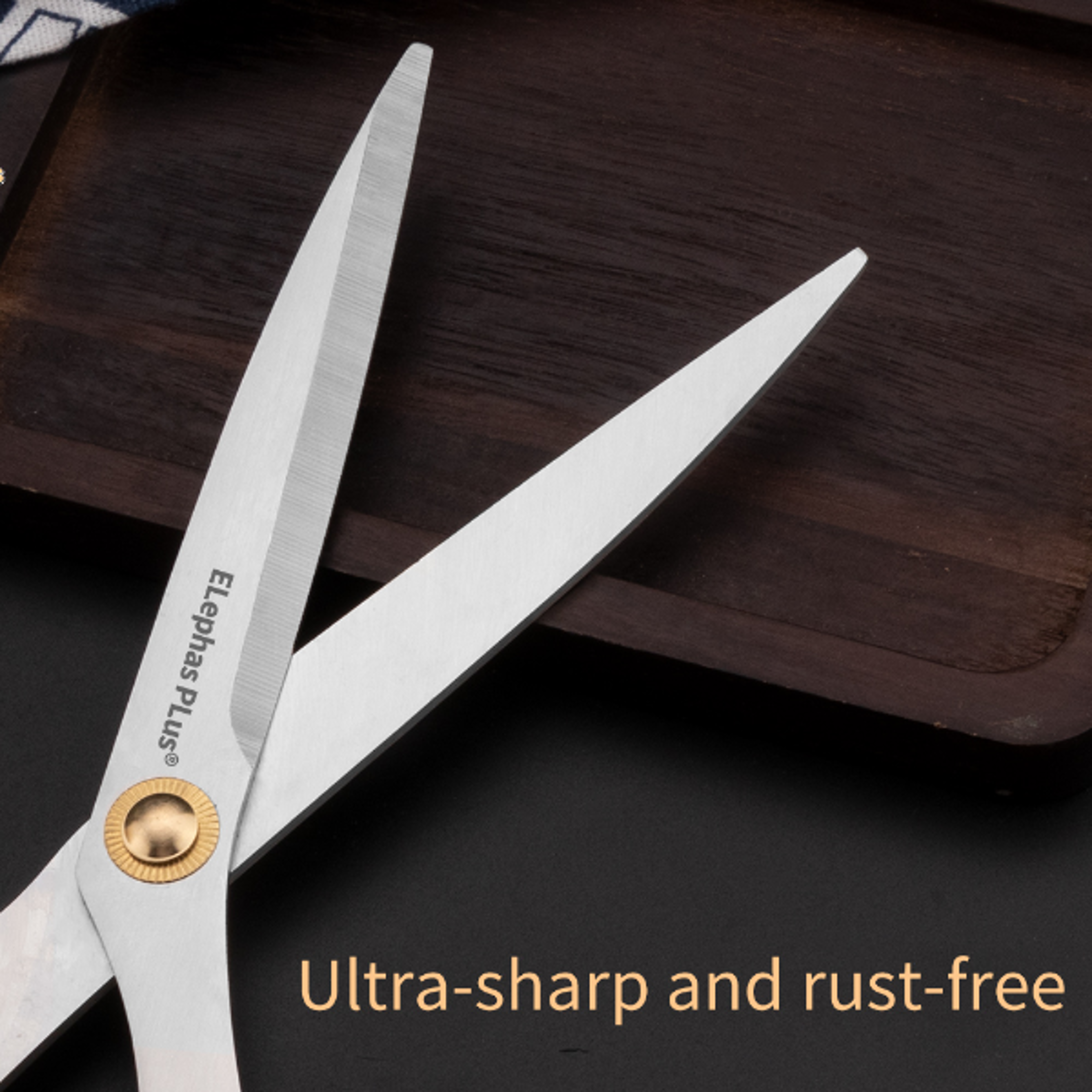 Korean Style Heavy Duty Kitchen Scissors  Thick Stainless Steel BBQ Shears for Steak Chicken Fish