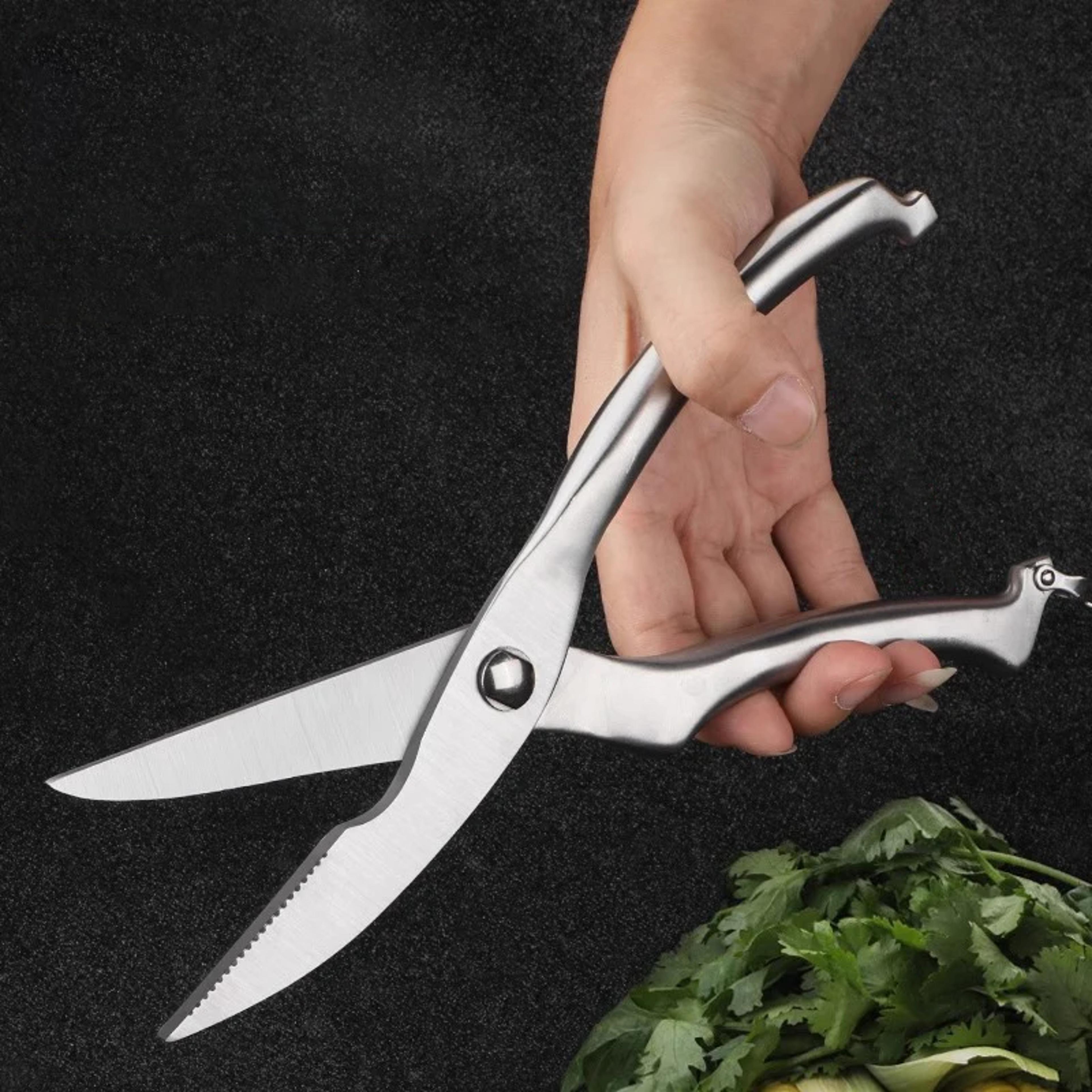 Ultra Sharp Heavy Duty Kitchen Scissors Premium Bone Cutting Scissors  Multifunctional Food Shears  1