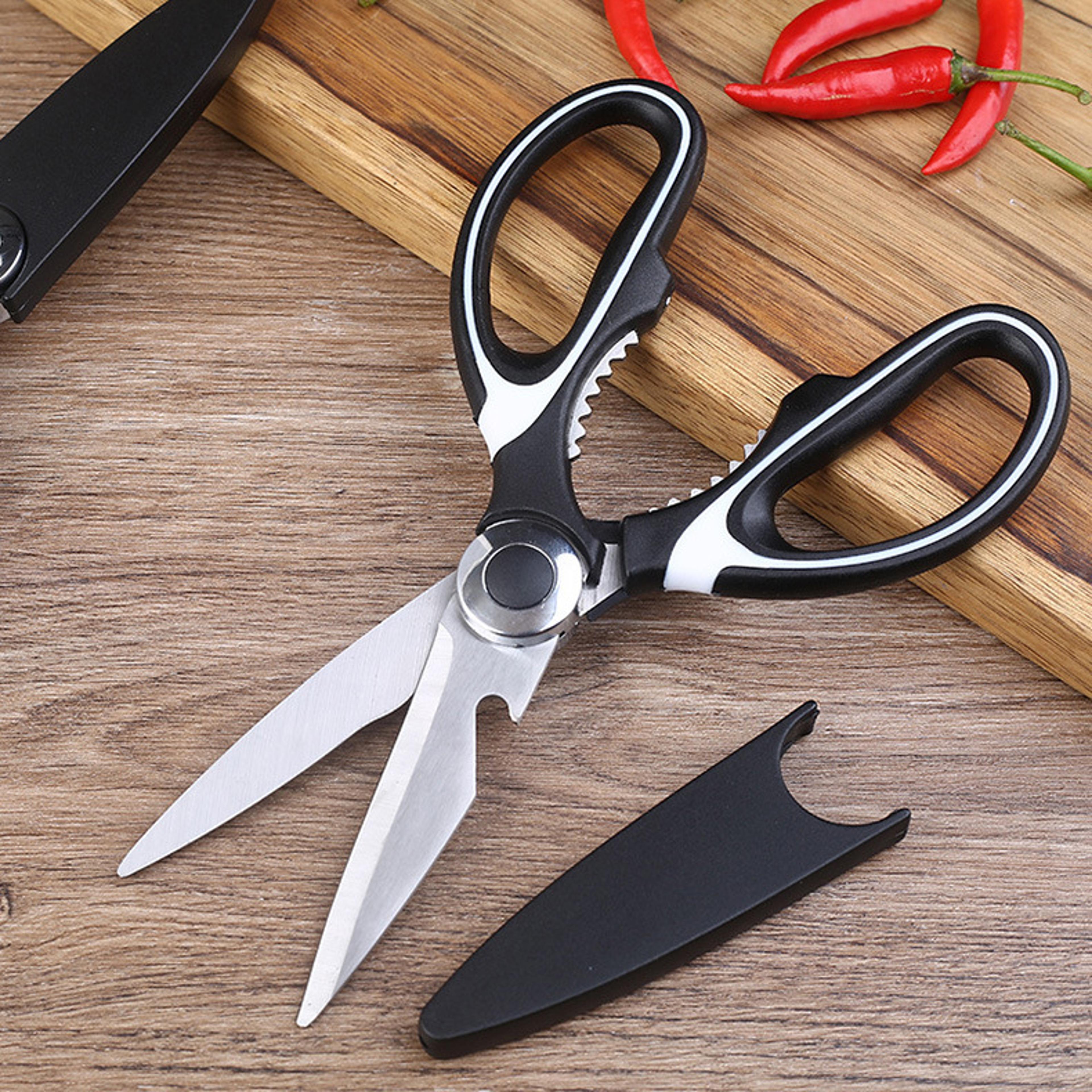 Multipurpose Kitchen Shears Heavy Duty Stainless Steel Meat And Poultry Shears With Protective Cove 3