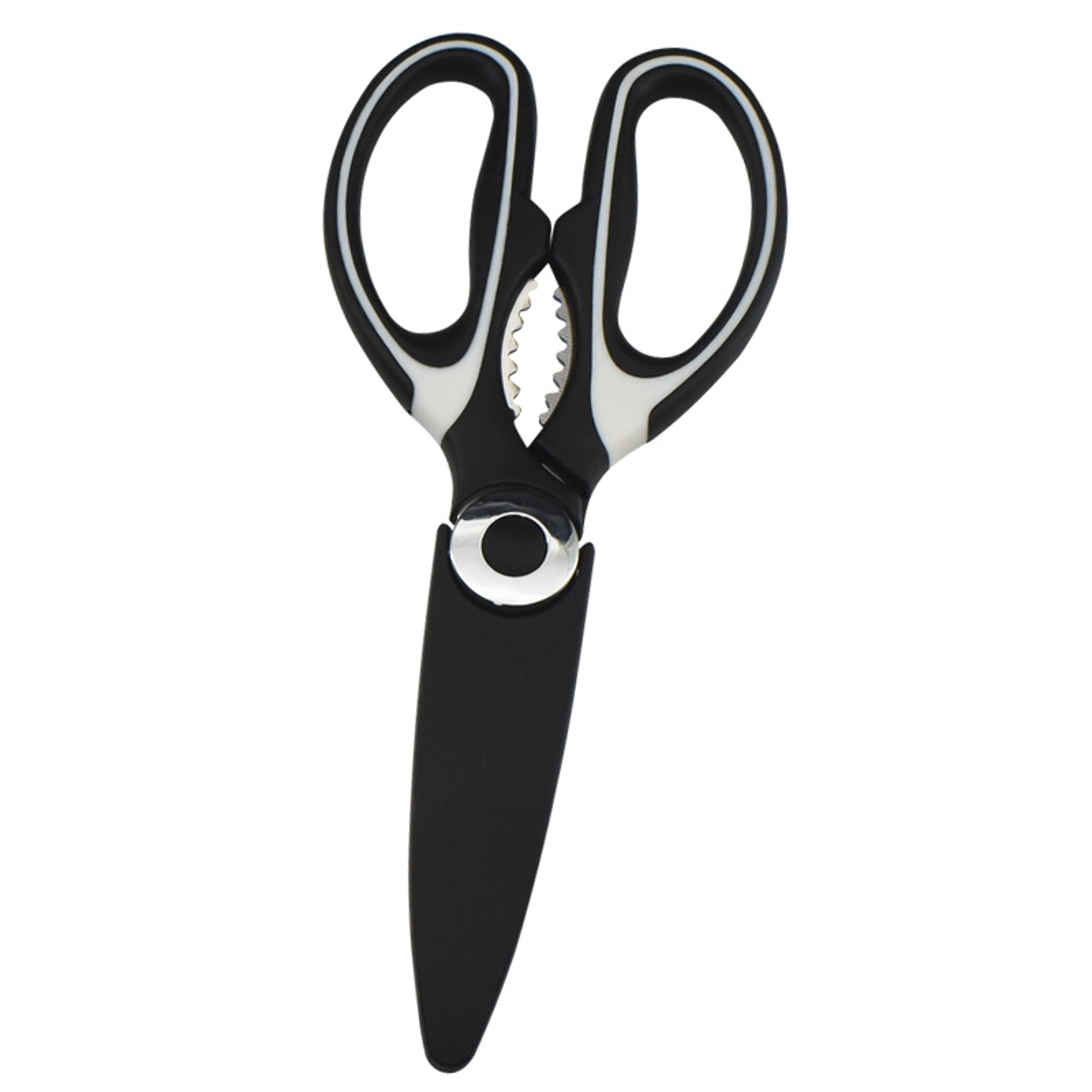 Multipurpose Kitchen Shears Heavy Duty Stainless Steel Meat And Poultry Shears With Protective Cove 6