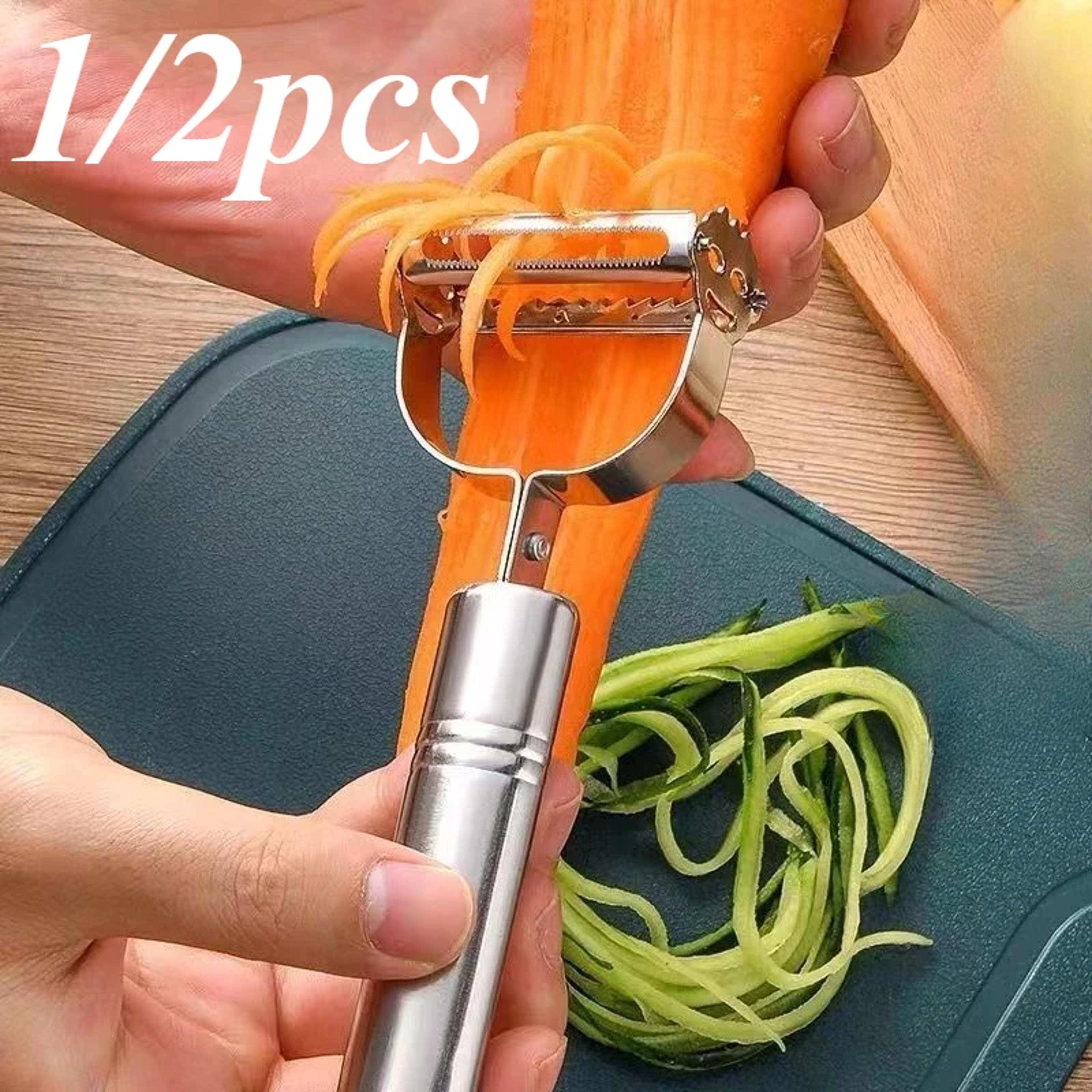 premium multifunction stainless steel vegetable peeler & julienne cutter effortless kitchen prep
