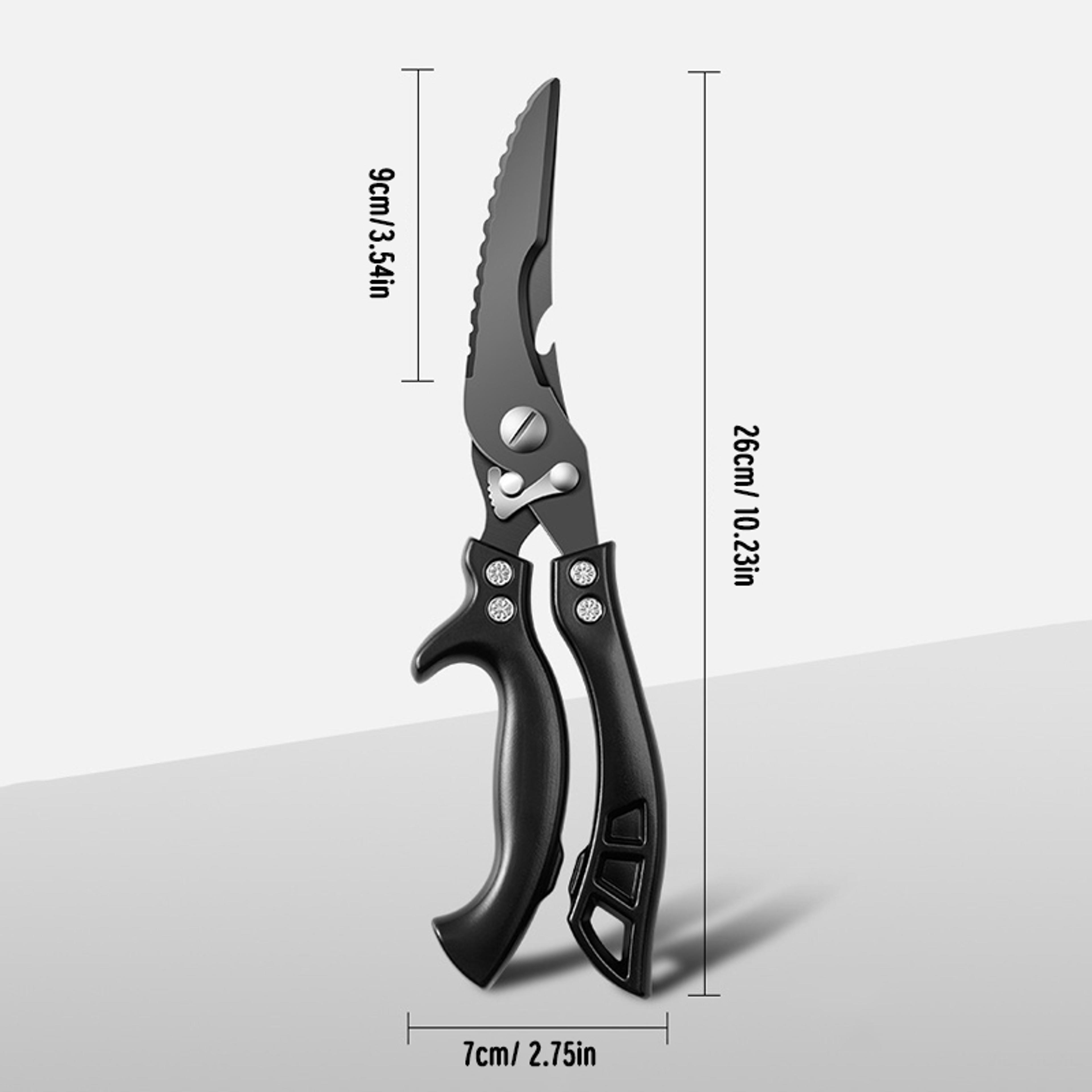 Professional Heavy Duty Multifunctional Kitchen Shears  Kitchen Bone Scissors Titanium Finish Stain 4