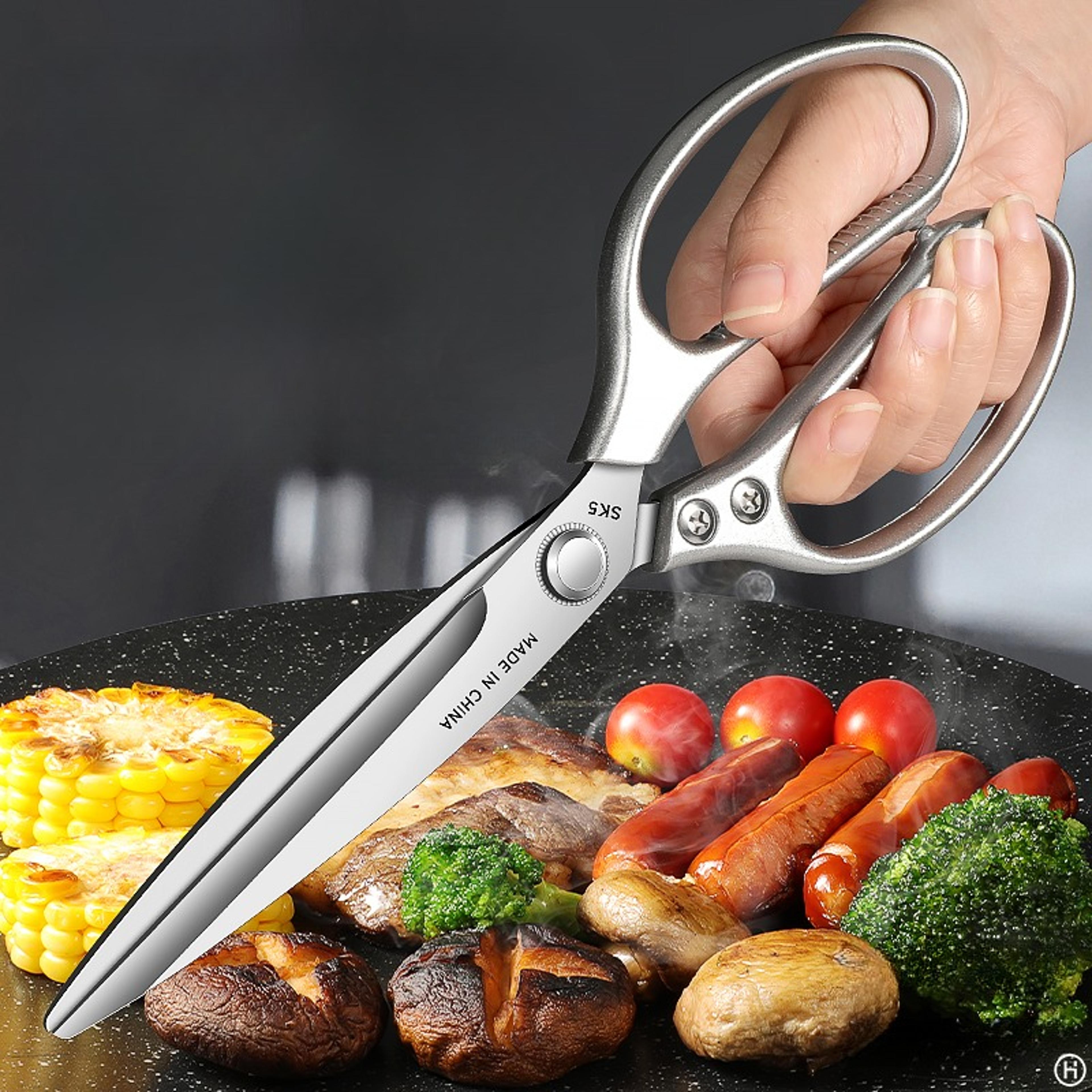 Heavy Duty Stainless Steel Kitchen Shears For Chicken Meat Bones And BBQ 2