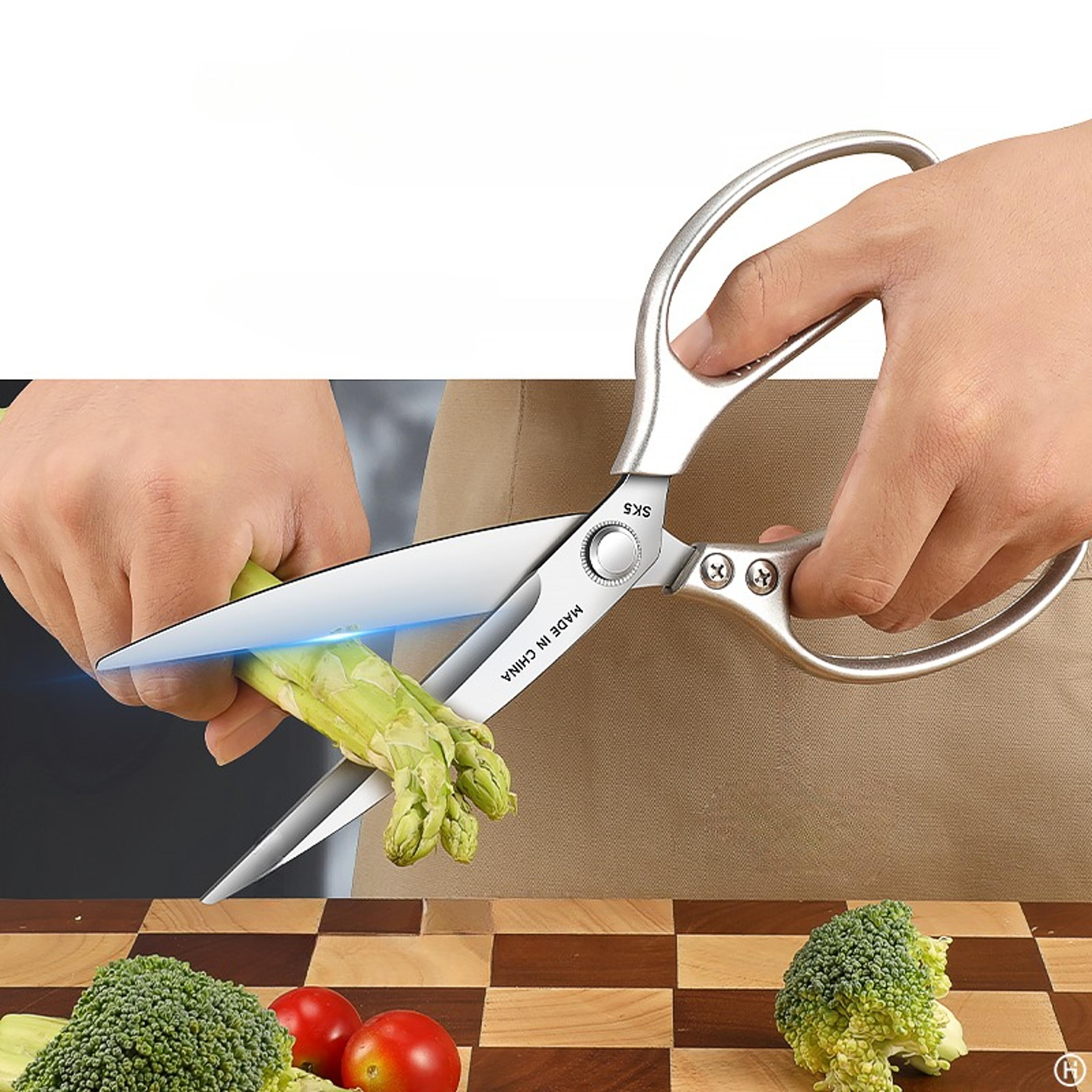 Heavy Duty Stainless Steel Kitchen Shears For Chicken Meat Bones And BBQ 3