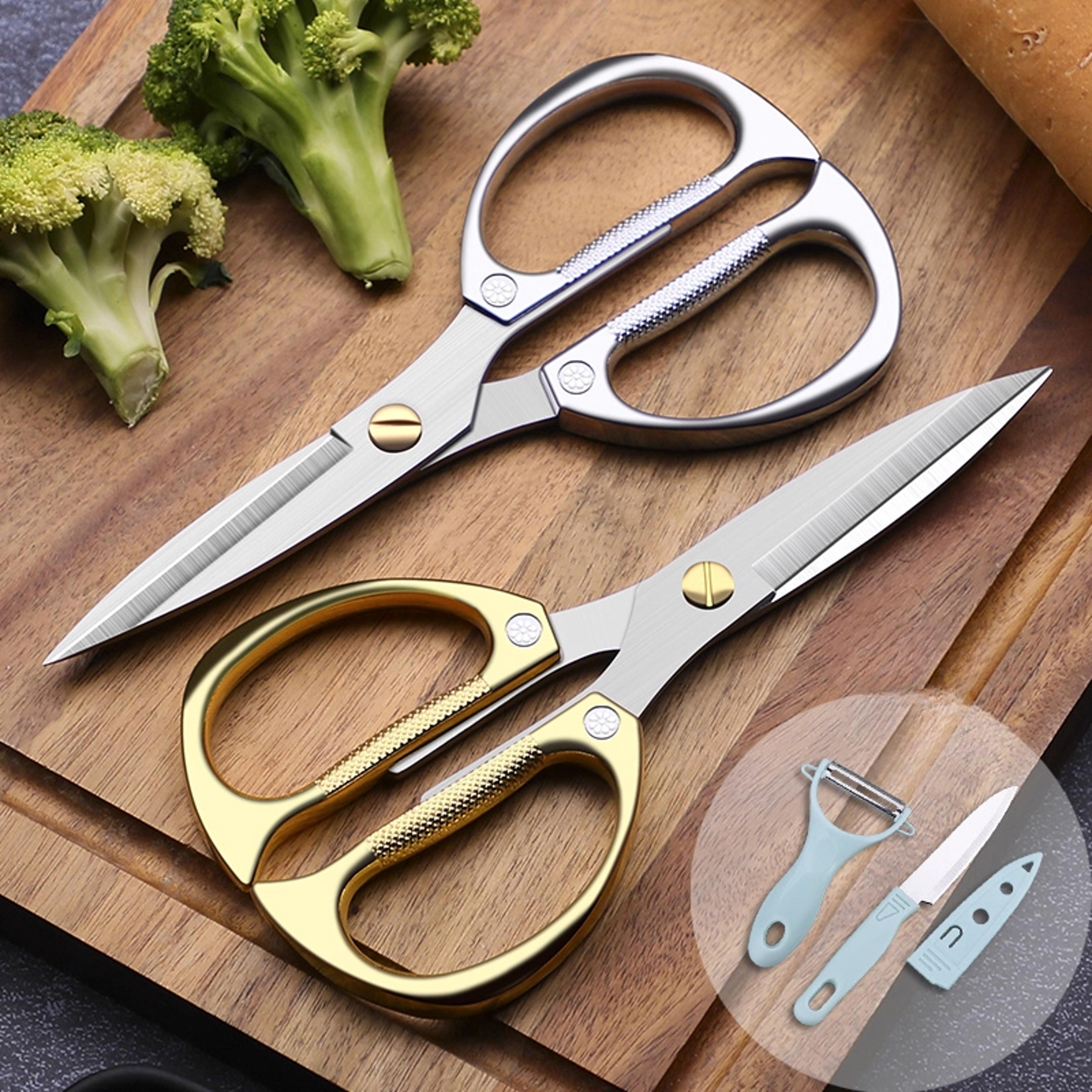 Heavy Duty Stainless Steel Kitchen Shears For Chicken Bones Seafood  Everyday Food Prep 1