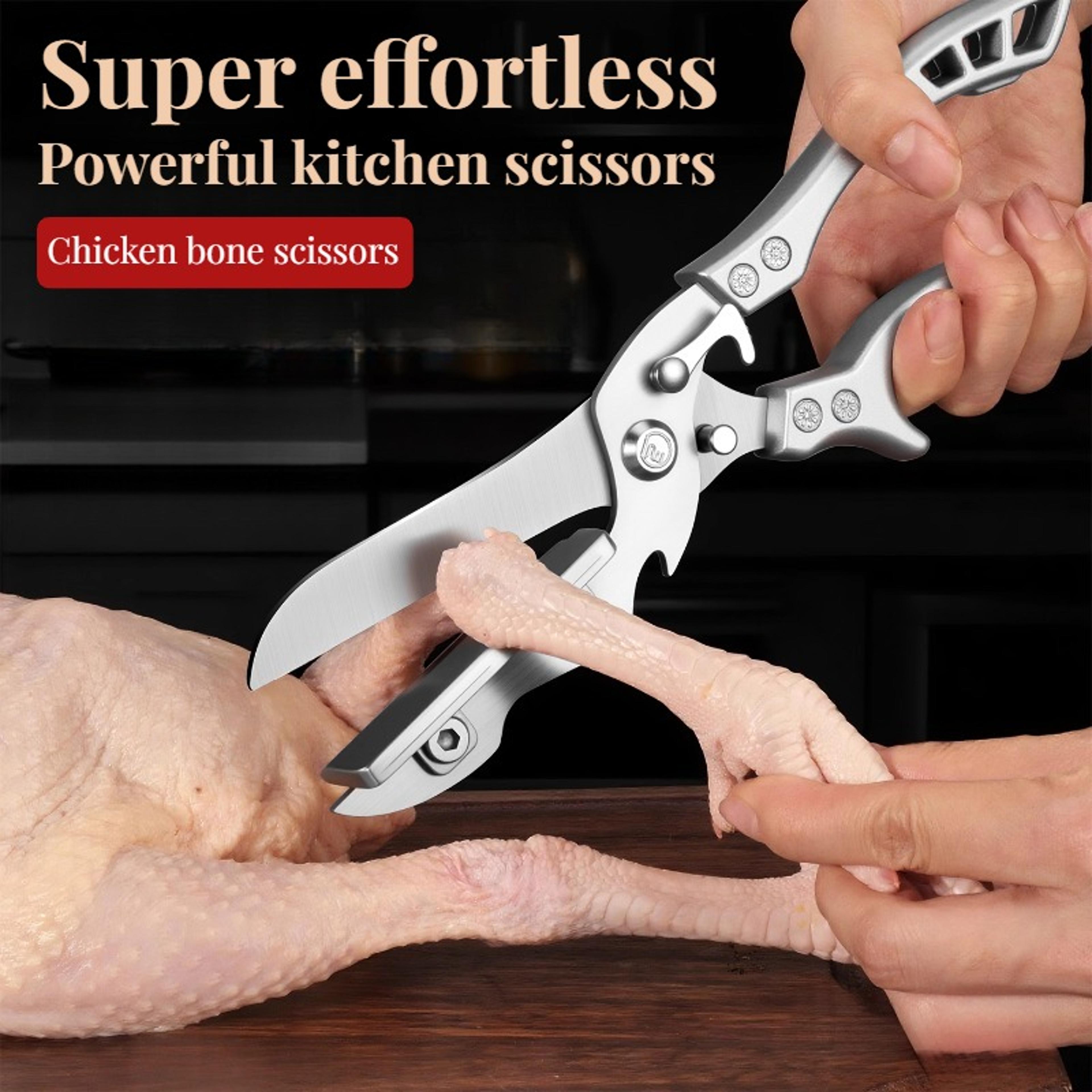 PrecisionCut Stainless Steel Kitchen Scissors For Herbs Poultry  Everyday Food Prep 2