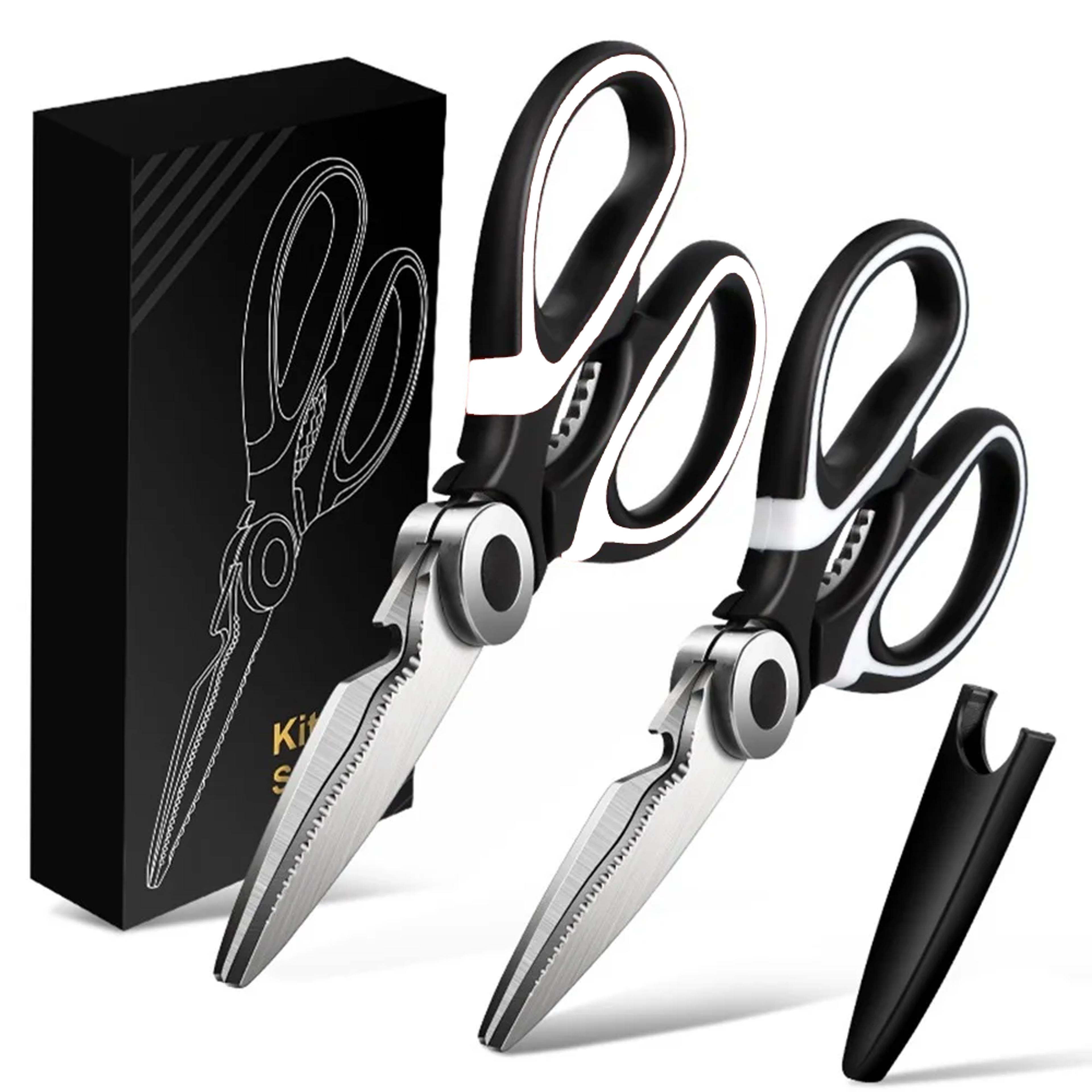 Heavy Duty Stainless Steel Kitchen Shears For Meat Poultry  Everyday Food Prep 5