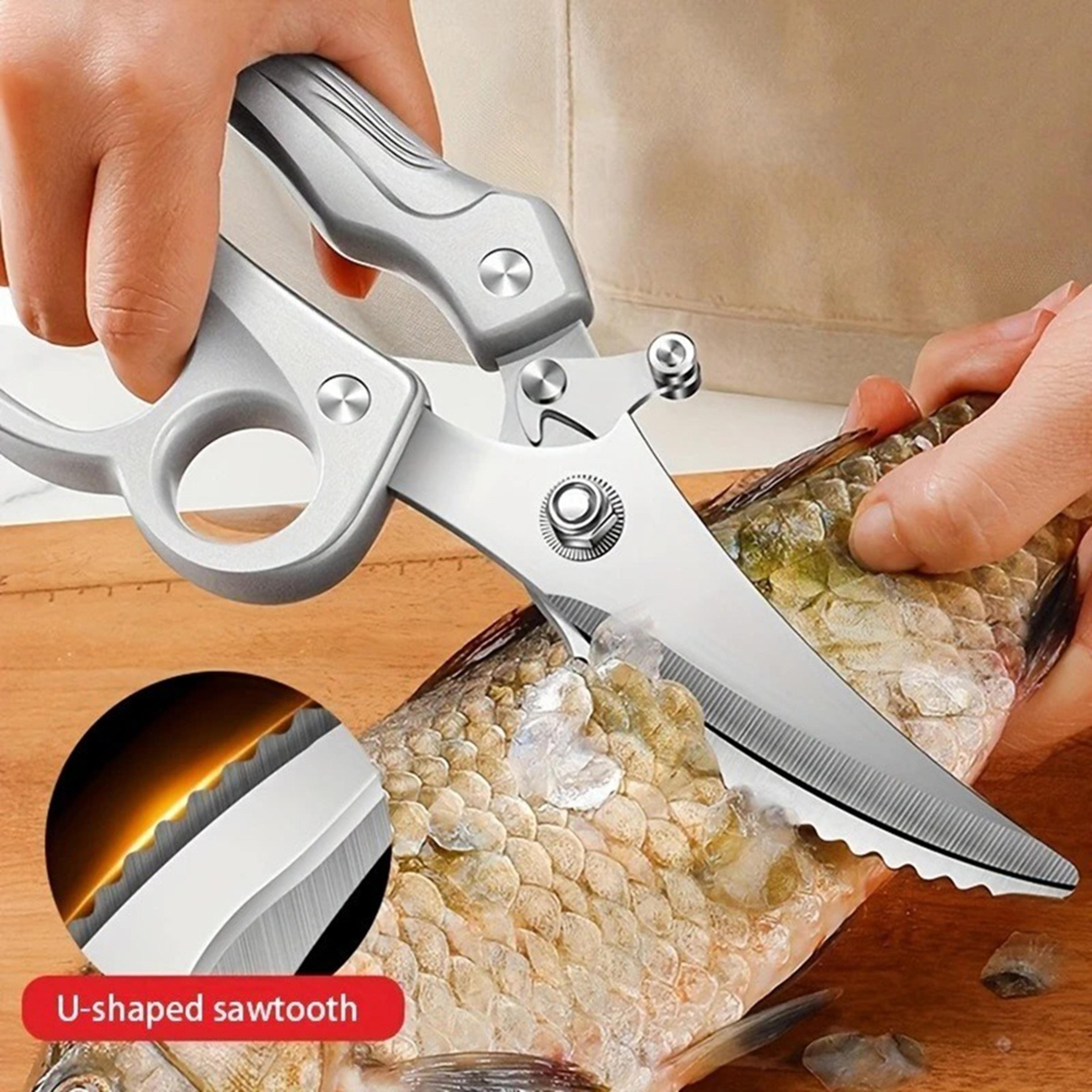 Heavy Duty Kitchen Shears For Chicken Seafood  Meat Ergonomic Stainless Steel Poultry Scissors 1