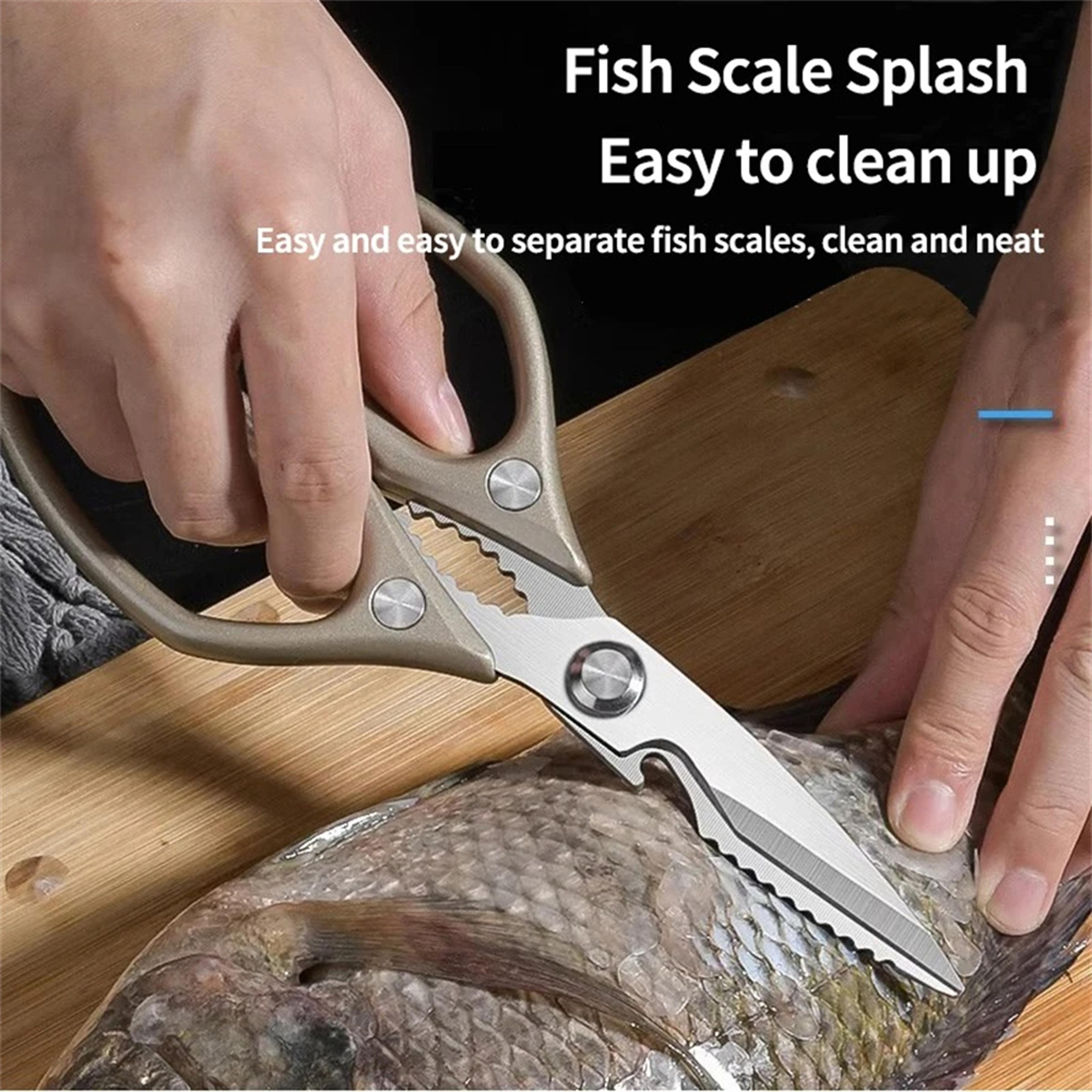 Heavy Duty Kitchen Scissors Stainless Steel Poultry Shears For Chicken Fish  BBQ Prep 3