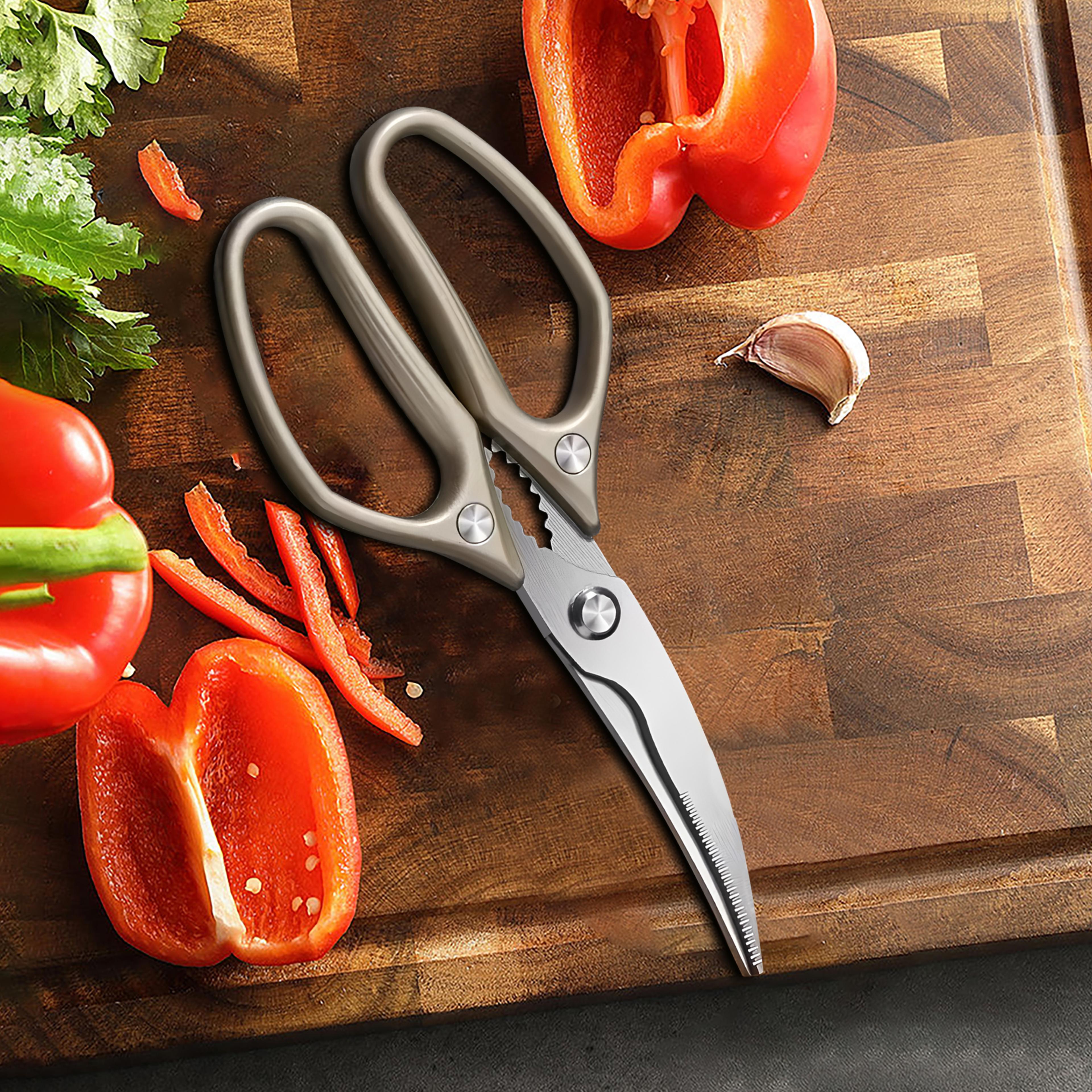 Heavy Duty Kitchen Scissors Stainless Steel Poultry Shears For Chicken Fish  BBQ Prep 6