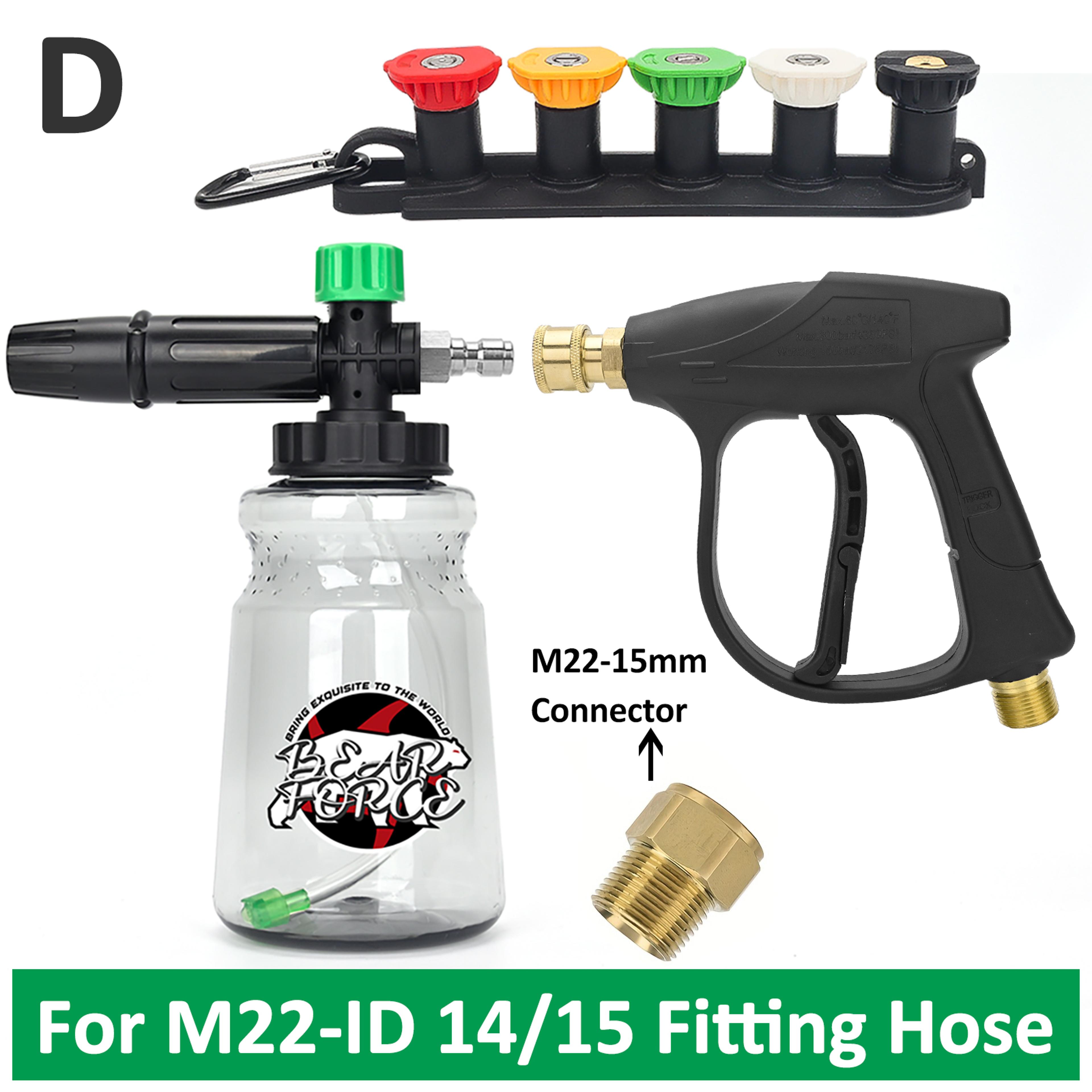 Universal Pressure Washer Gun Kit With Quick Connect Nozzles For Car  Outdoor Cleaning 4