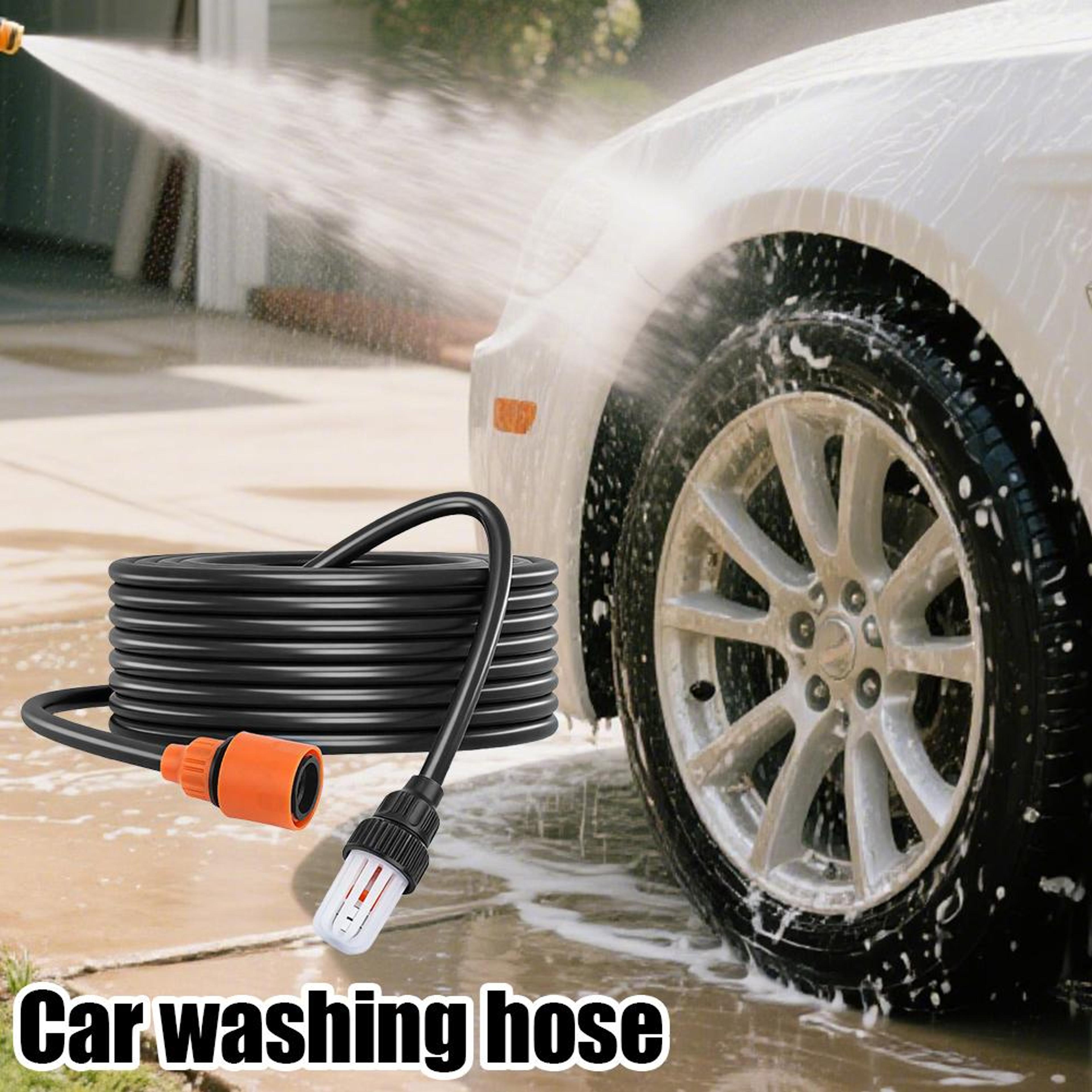 Universal Car Wash Inlet Hose With Filter Self Priming Car Wash Hose For Wireless Pressure Washers  2