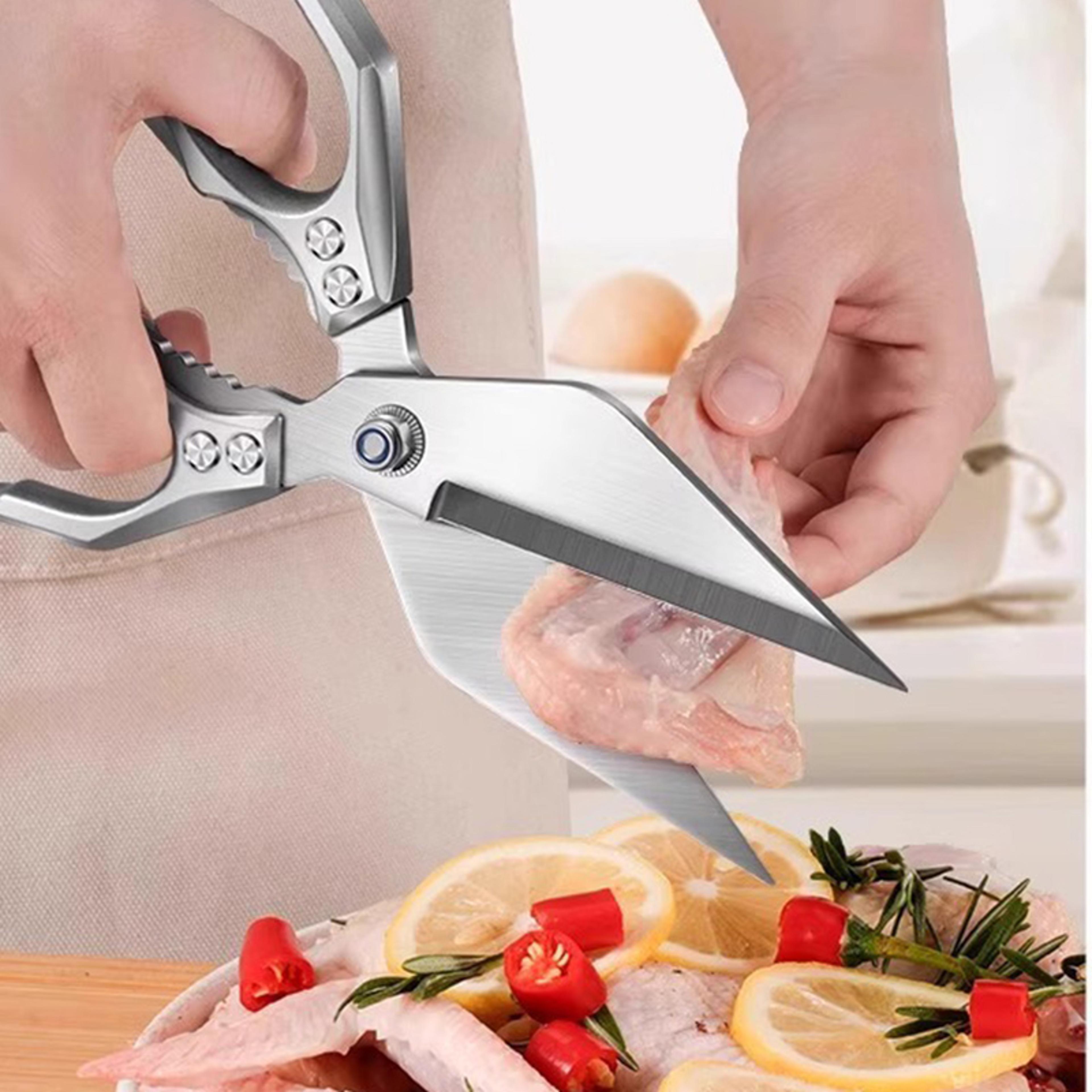 Heavy Duty Stainless Steel Kitchen Shears For Poultry Fish  Vegetable Prep 1