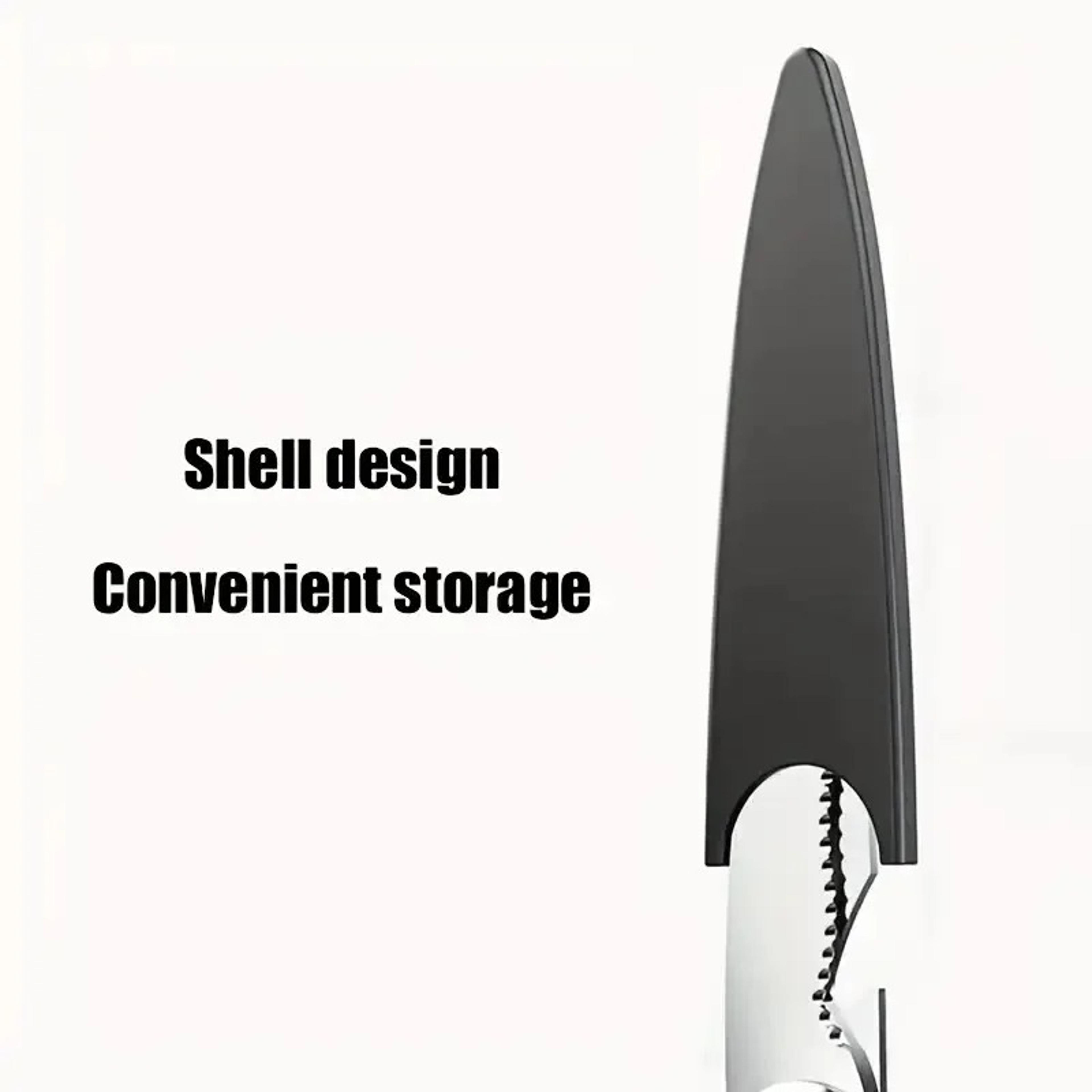 Heavy Duty Stainless Steel Kitchen Shears Multi Purpose Kitchen Shears With Comfort Grip  Safety Sl 3