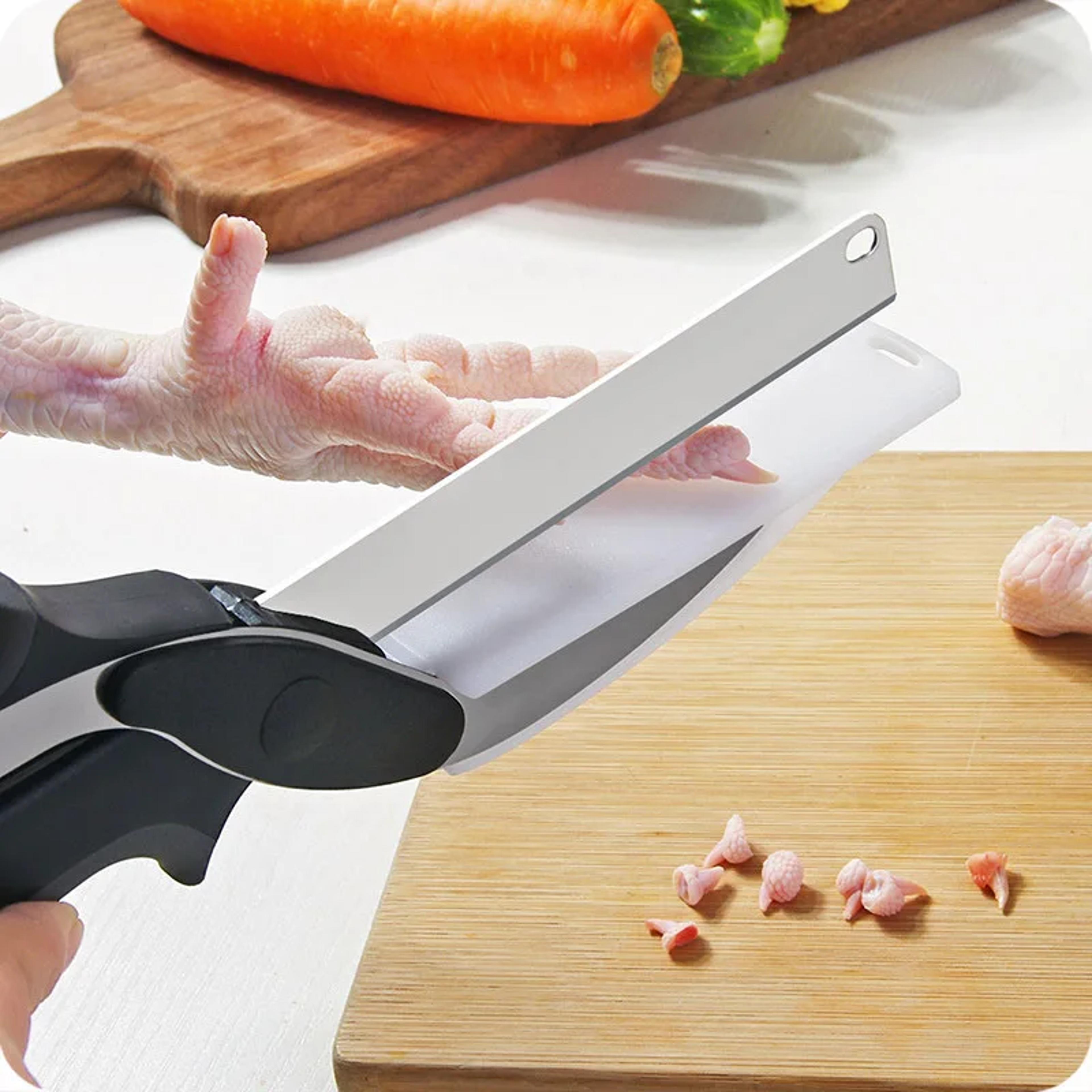 QuickSlice Pro Kitchen Scissors  Cutting Board Chopper 2