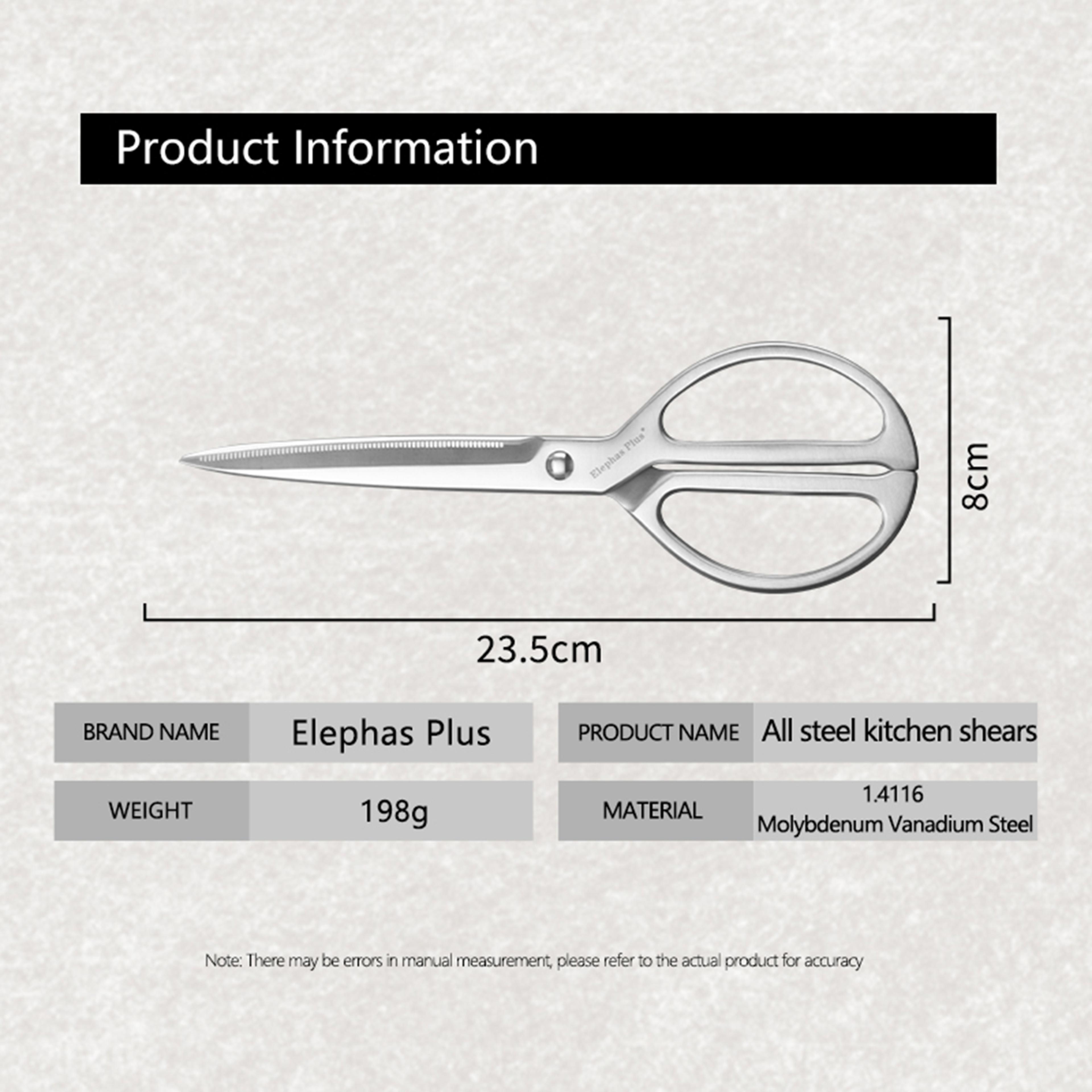 Professional Stainless Steel Kitchen Poultry Shears  Chicken Bone Scissors Heavy Duty Butcher Meat  2