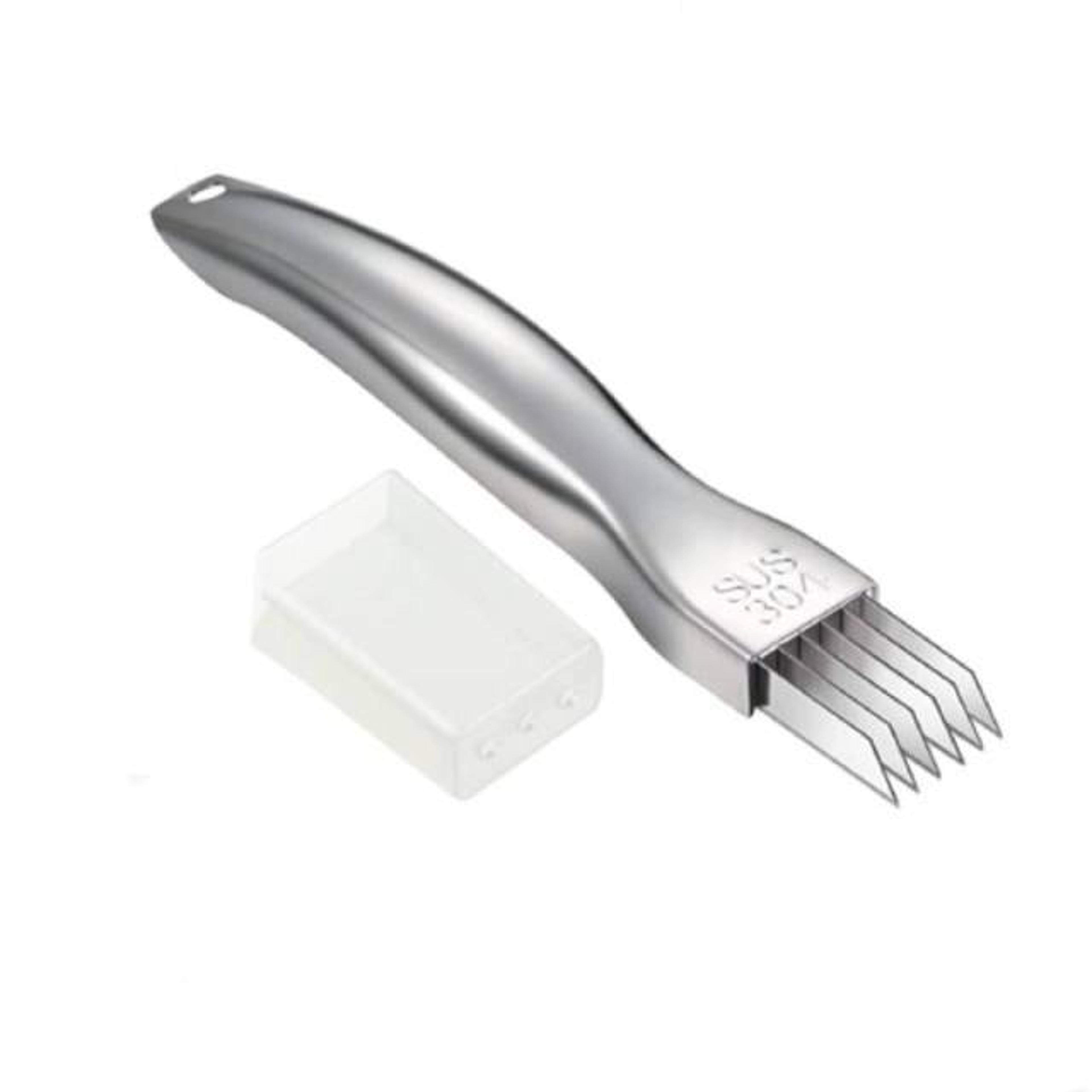 Premium Stainless Steel Multi Blade Vegetable  Garlic Slicer Cutter Quick Kitchen Prep Tool 4