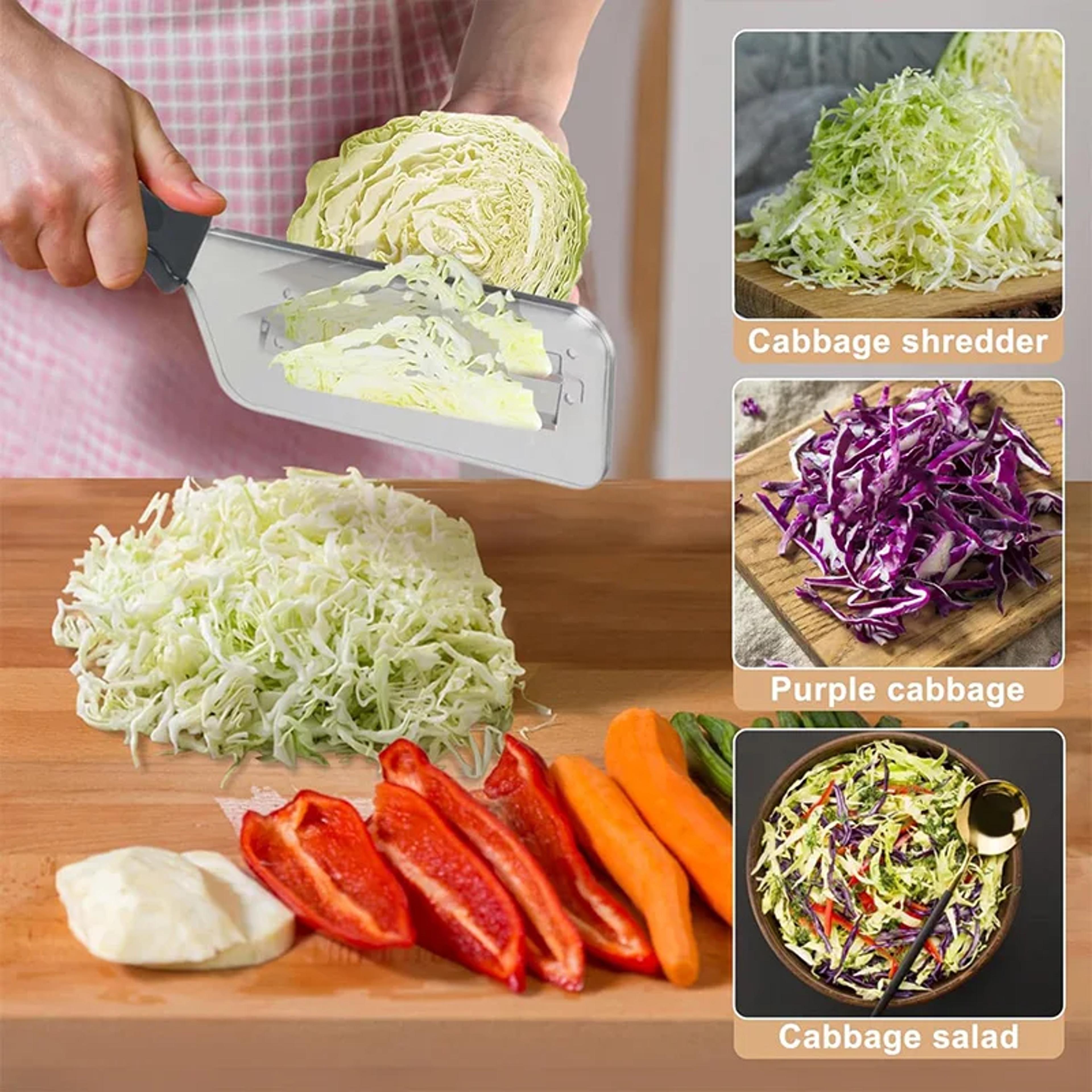 PrecisionVeg Stainless Steel Cabbage Shredder  Onion Slicer Knife 1