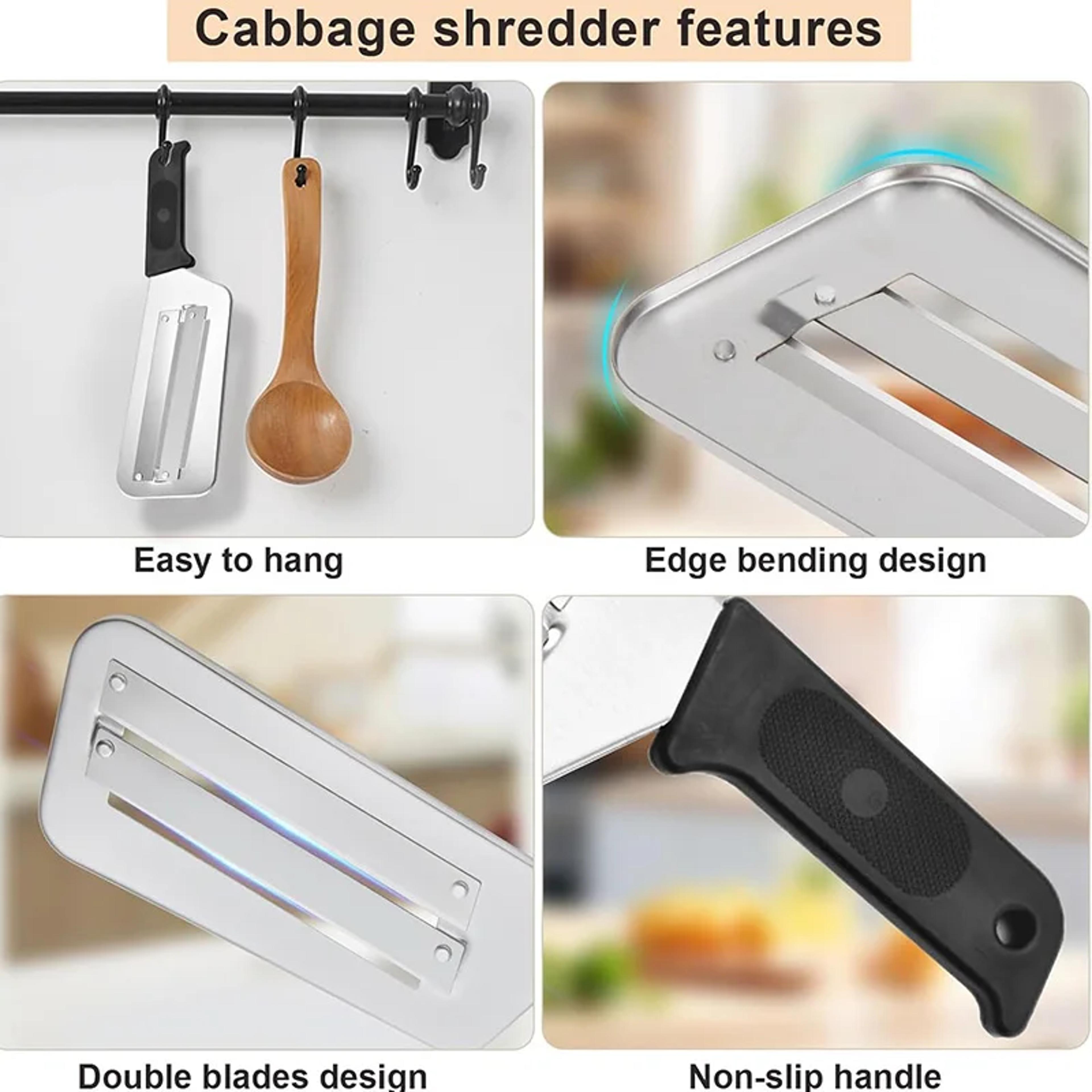PrecisionVeg Stainless Steel Cabbage Shredder  Onion Slicer Knife 4