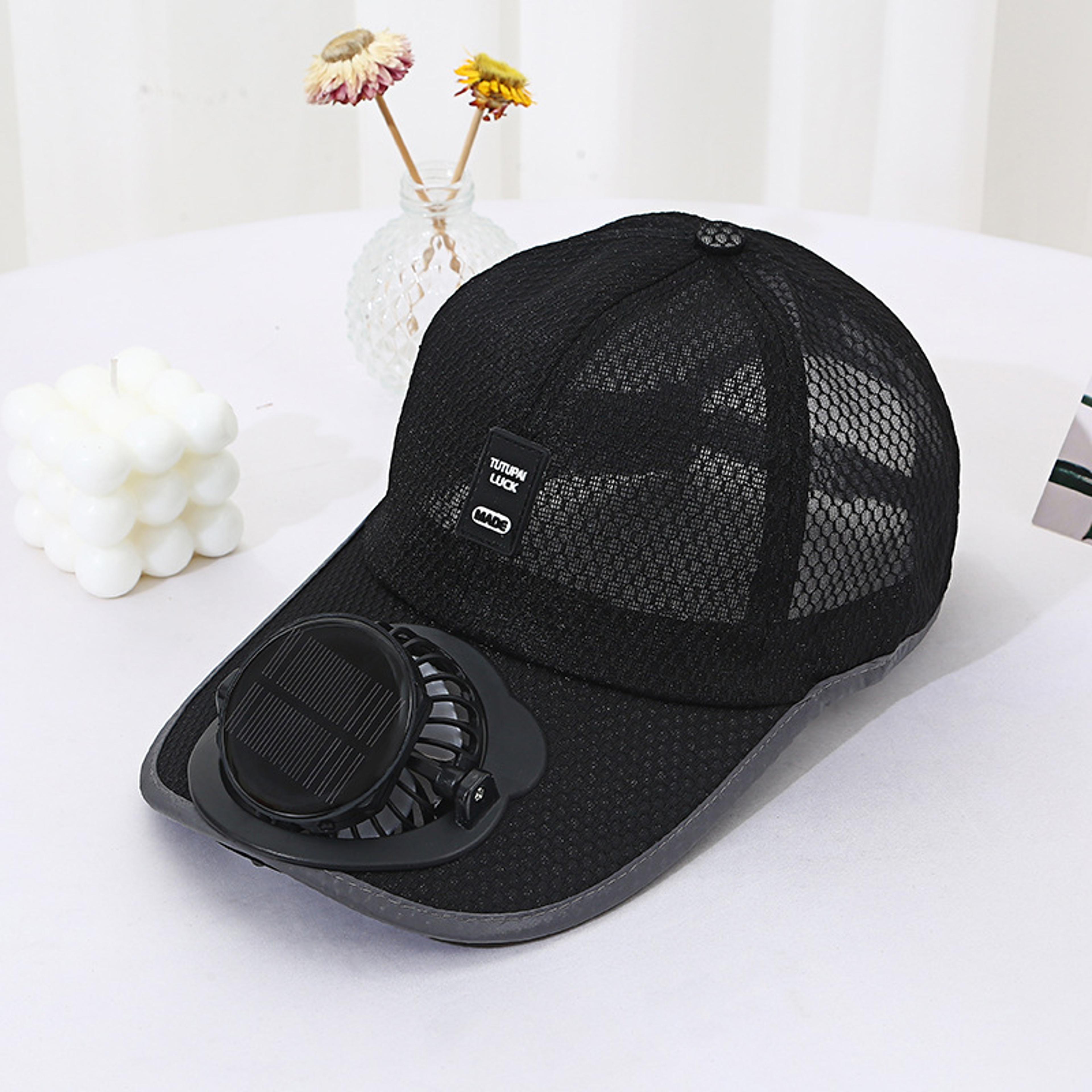 Solar Breeze Cooling Fan Cap Solar Powered Hat With USB Rechargeable Fan  UV Sun Protection 3