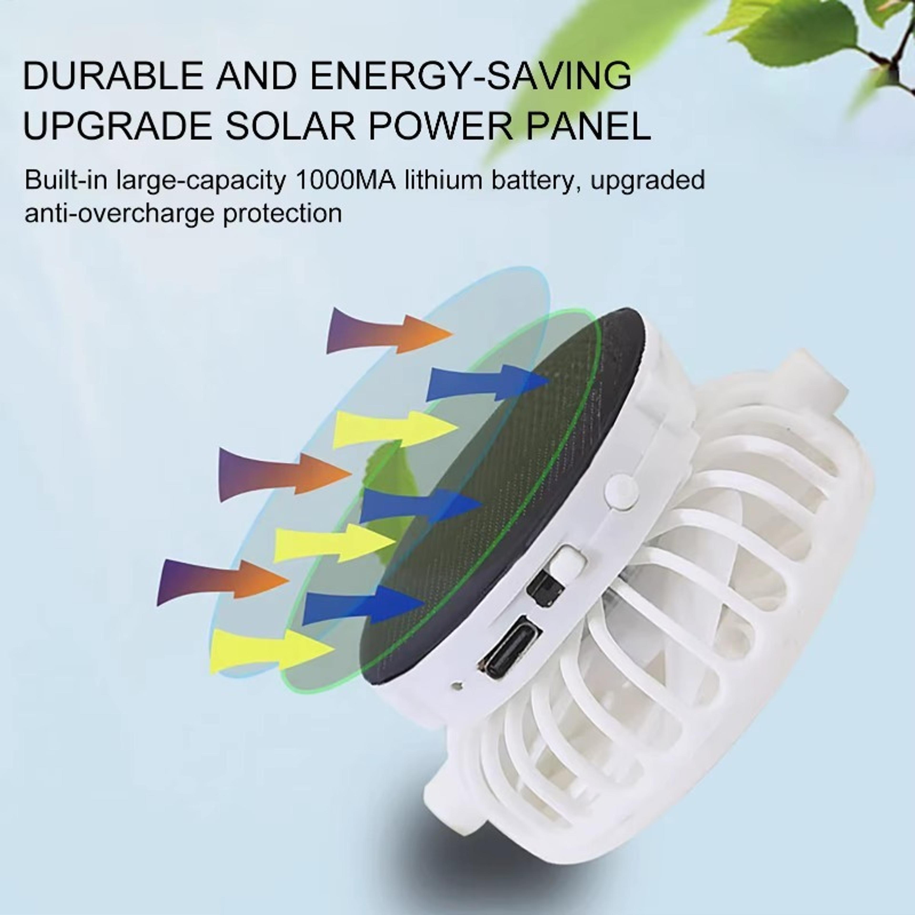 Solar Breeze Cooling Fan Cap Solar Powered Hat With USB Rechargeable Fan  UV Sun Protection 2