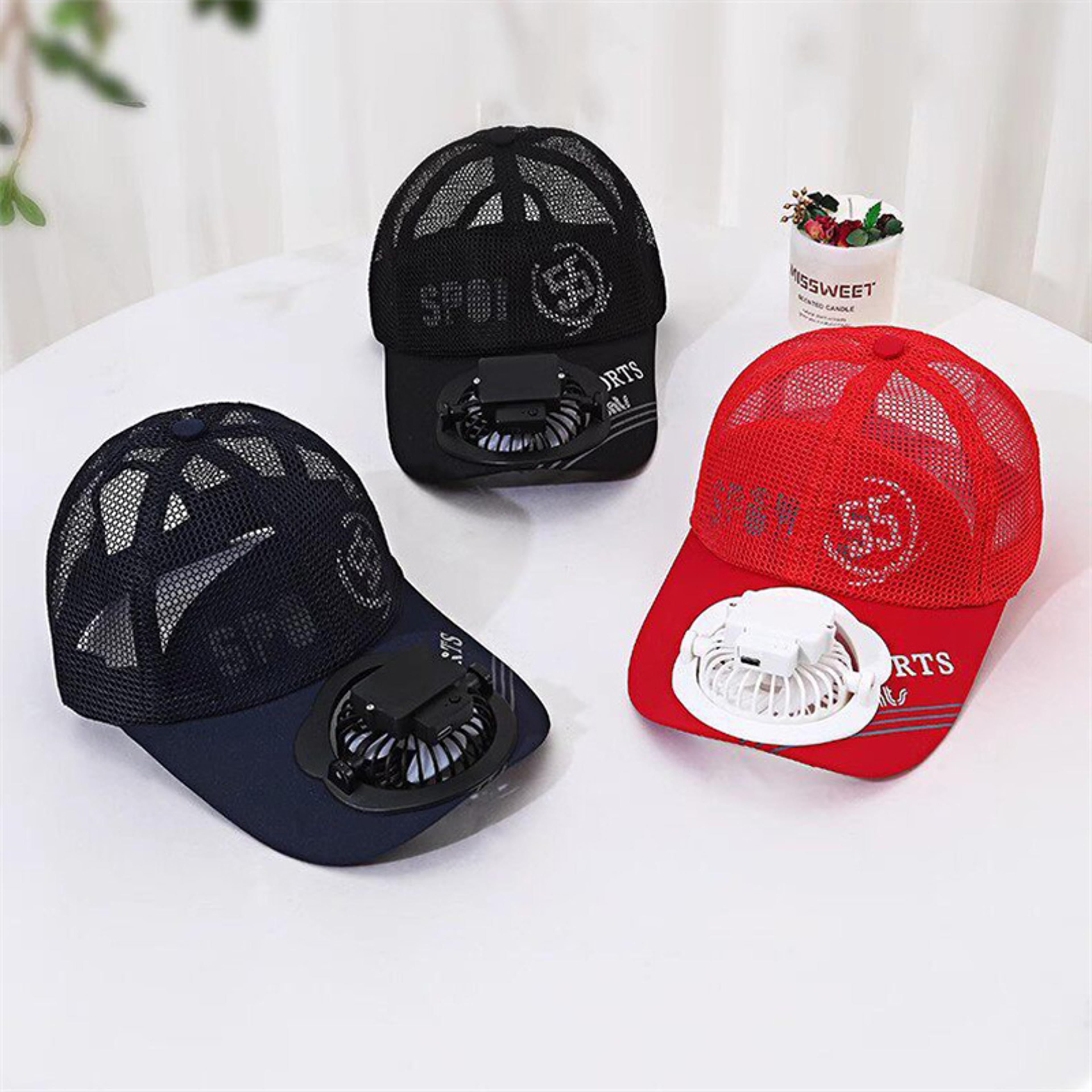 SolarCool Fan Cap Solar Powered Cooling Baseball Hat For Fishing Camping  Outdoor Work 0