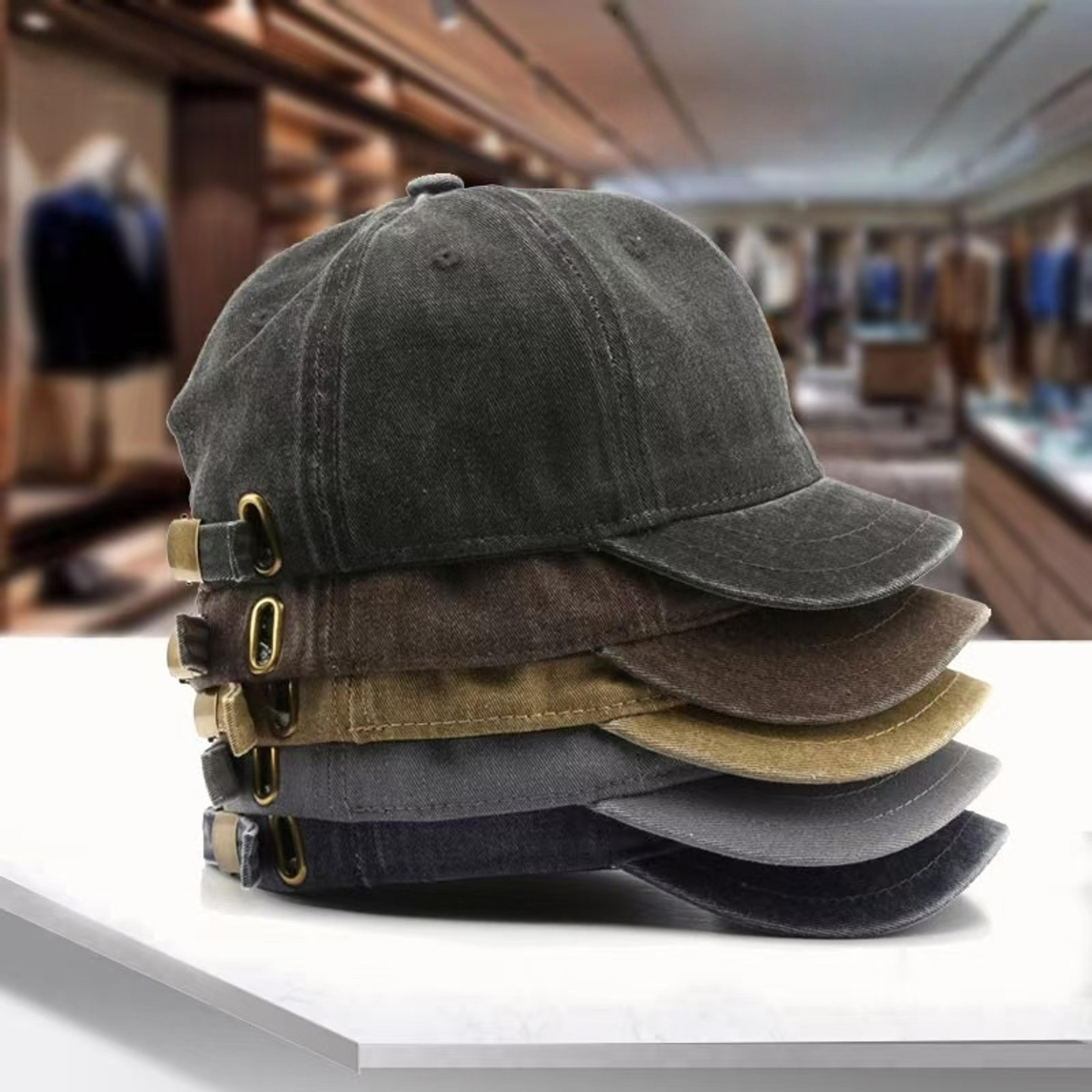Classic Short Brim Cotton Dad Hat Adjustable Low Profile Baseball Cap For Men  Women 0