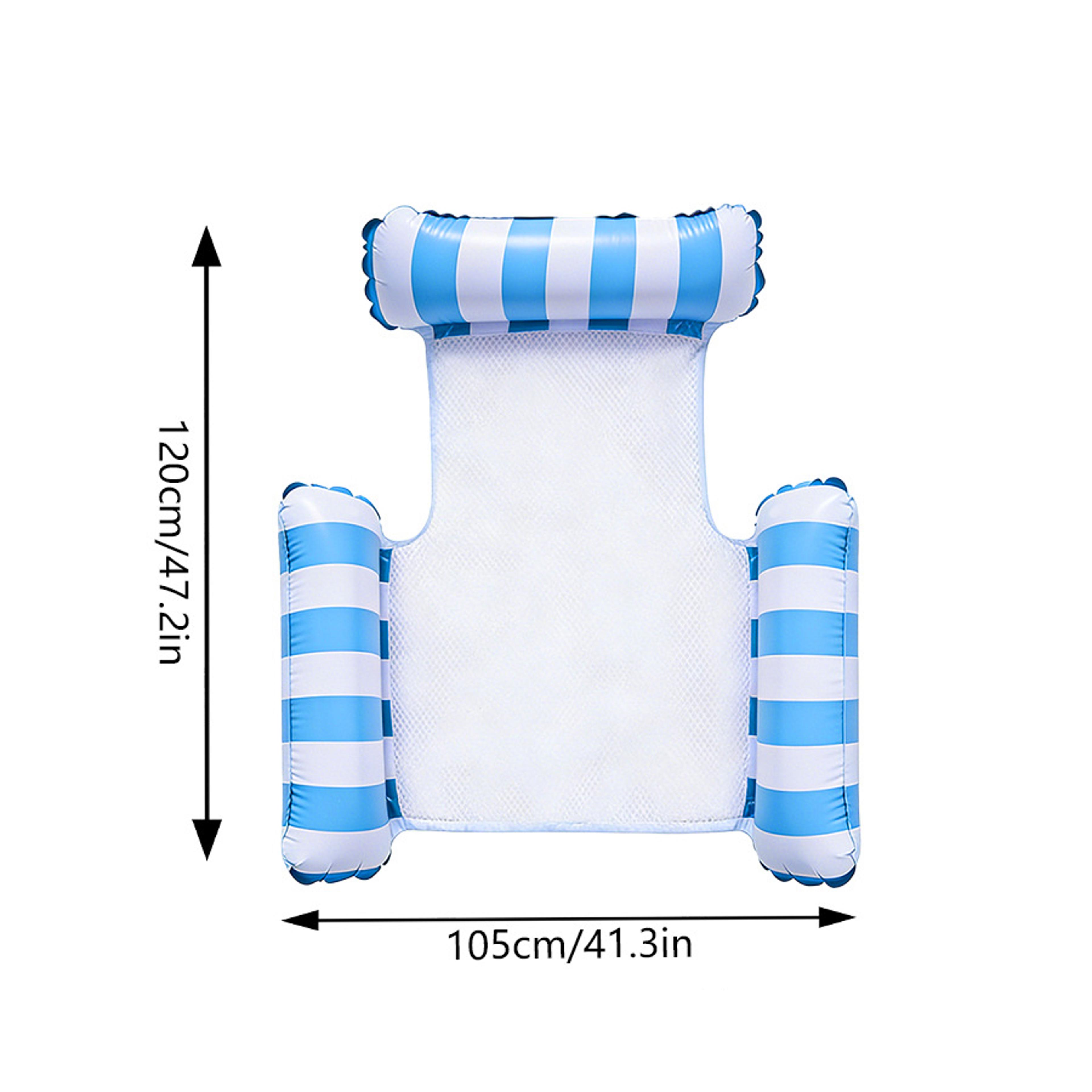 Inflatable Pool Lounge Chair Floating Hammock For Pool And Beach Relaxation 6