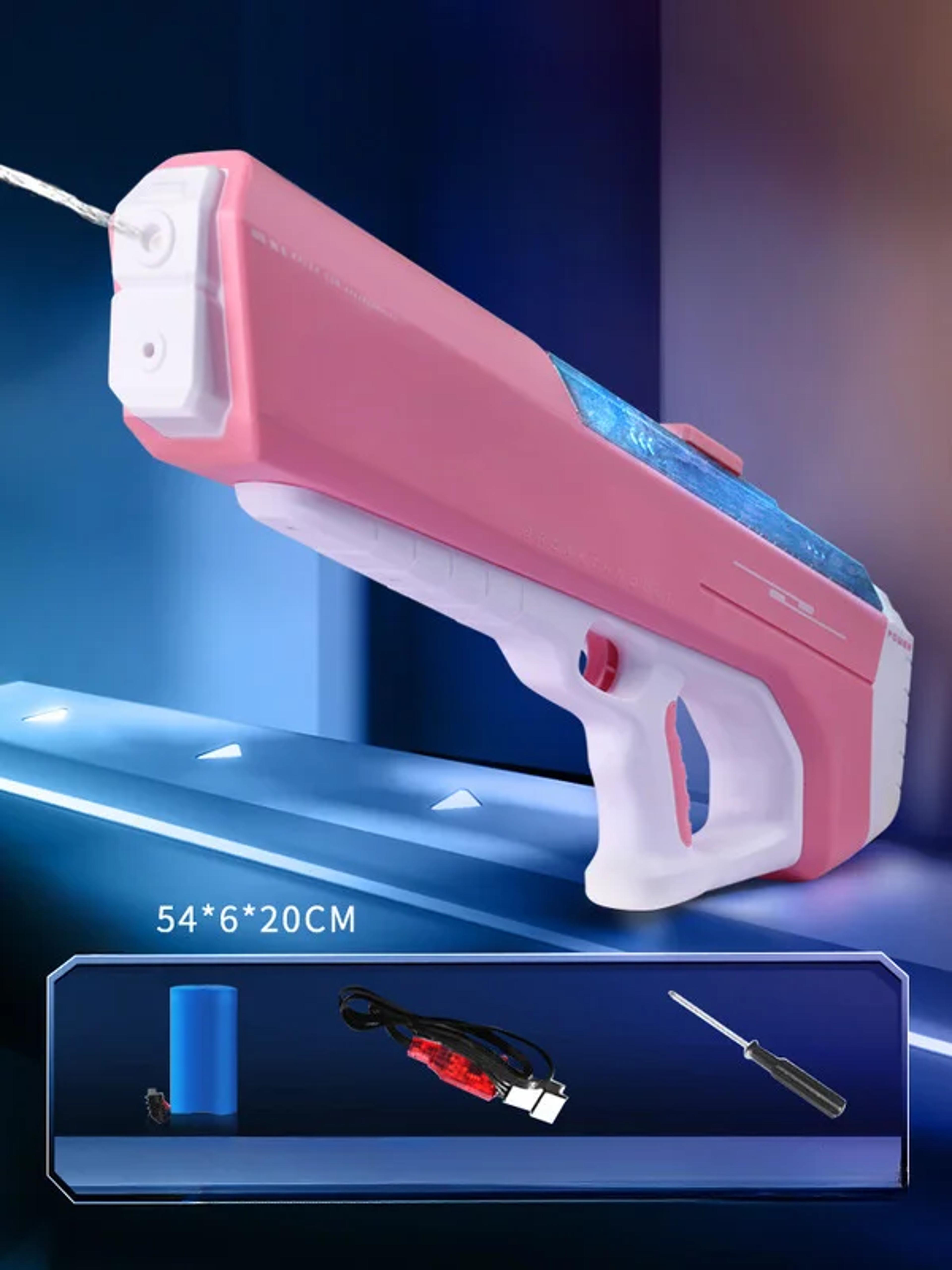 Rechargeable Electric Water Gun With Laser Sight Automatic High Pressure Water Blaster For Kids  Ad 0