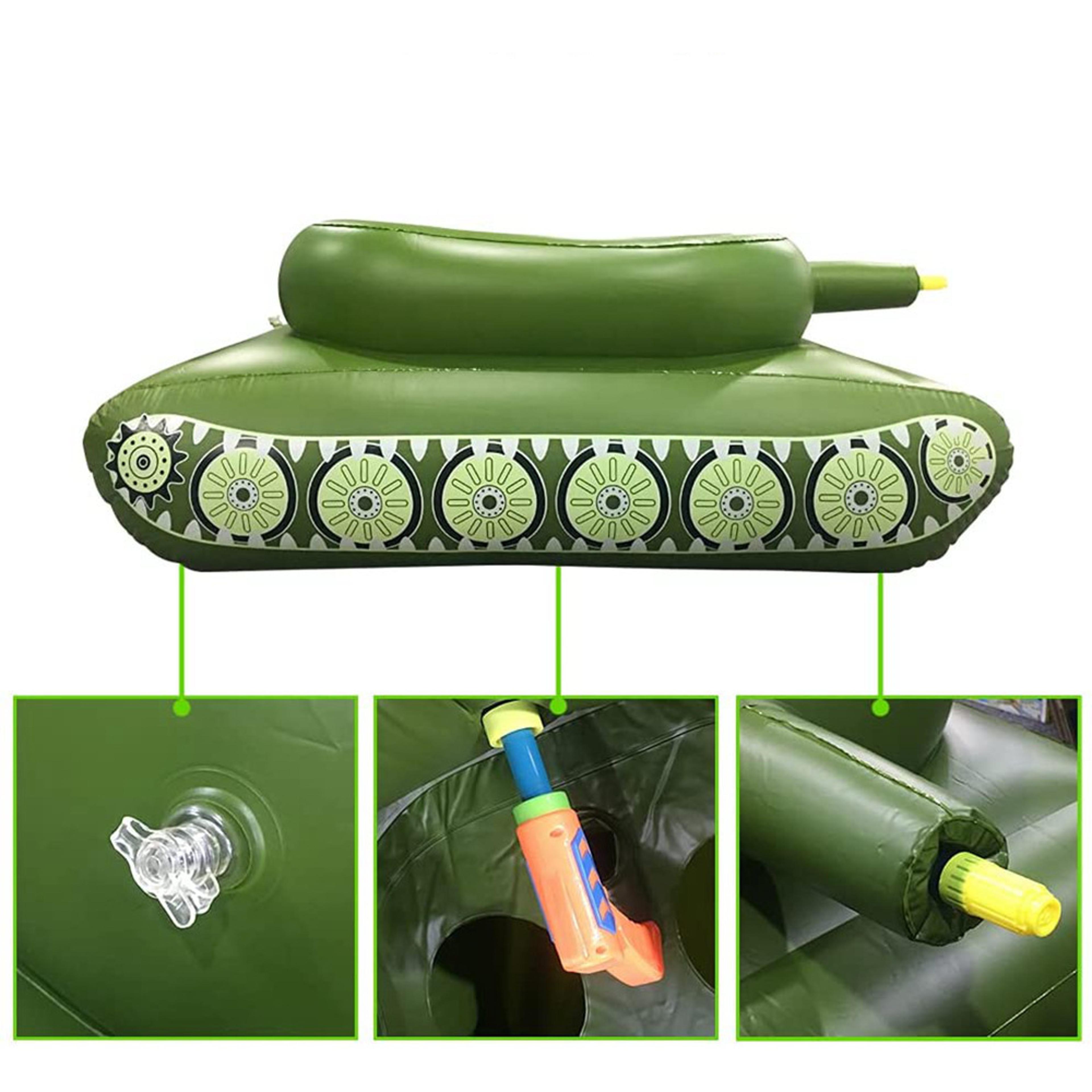 Giant Inflatable Pool Float With Water Gun Ride On Seat For Adults Summer Pool Party Float 1