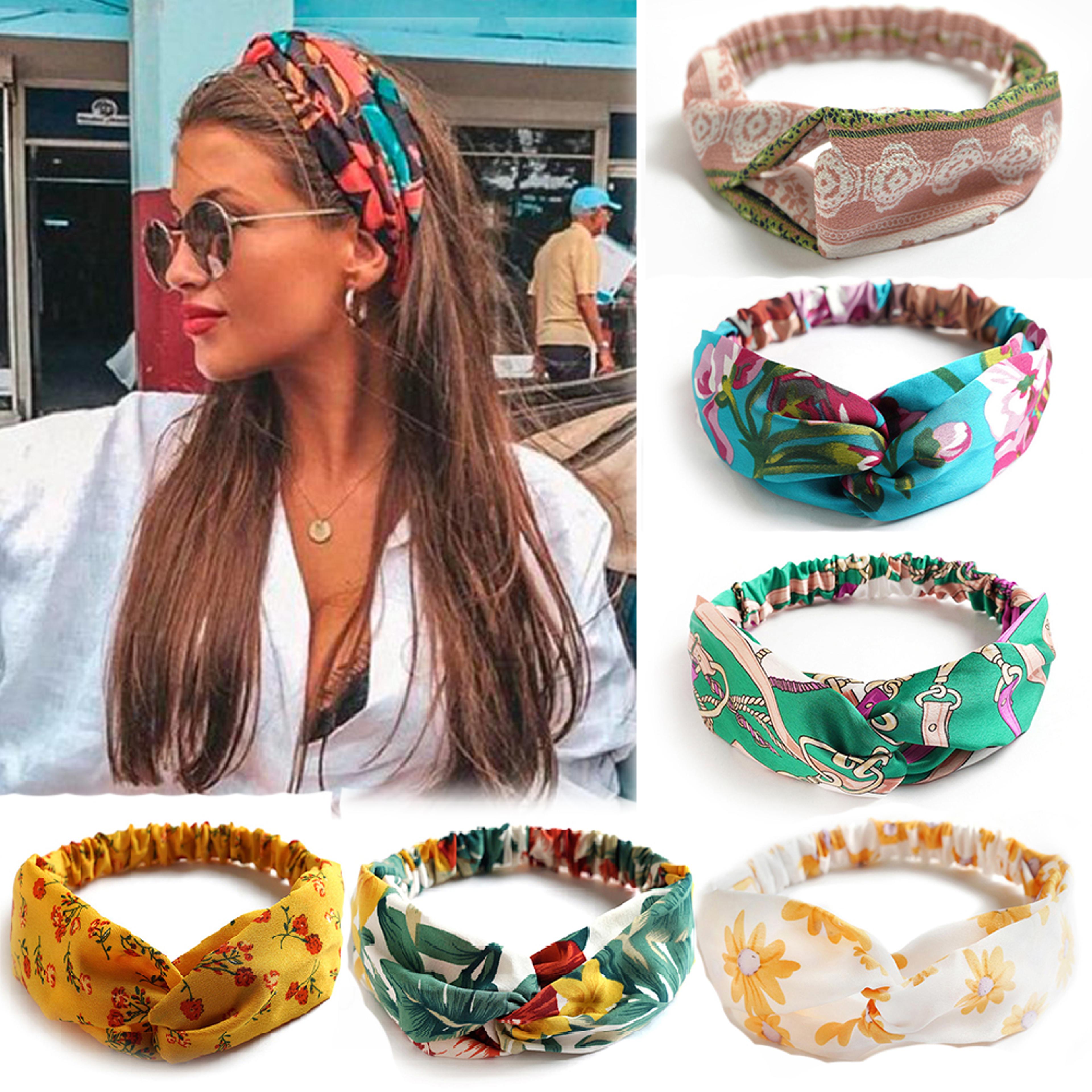 boho twist headband for women vintage bohemian headband hair wrap & summer headband accessory