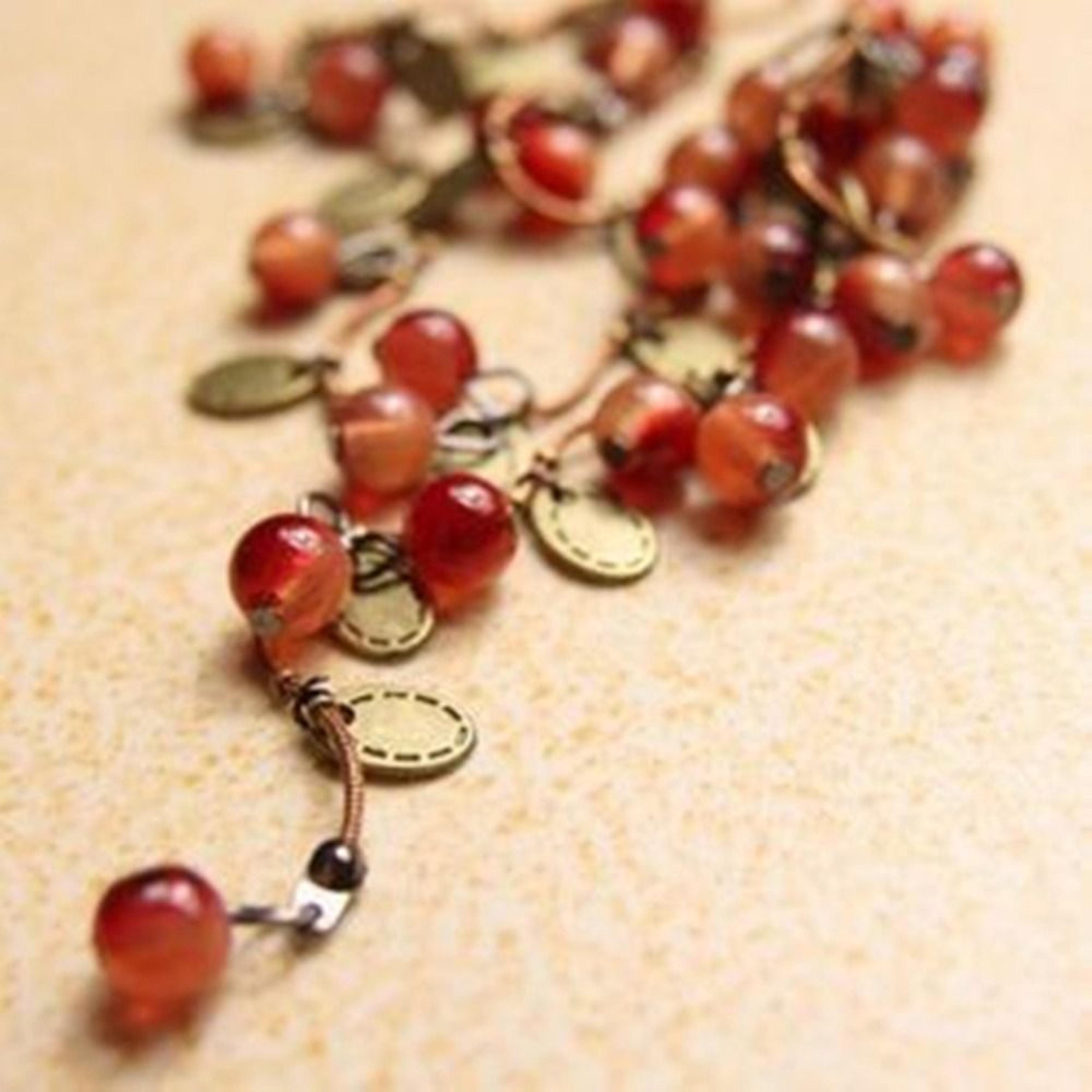 Red Berry Necklace Retro Sweater Chain Fashion Jewelry Gift For Women Girls 4